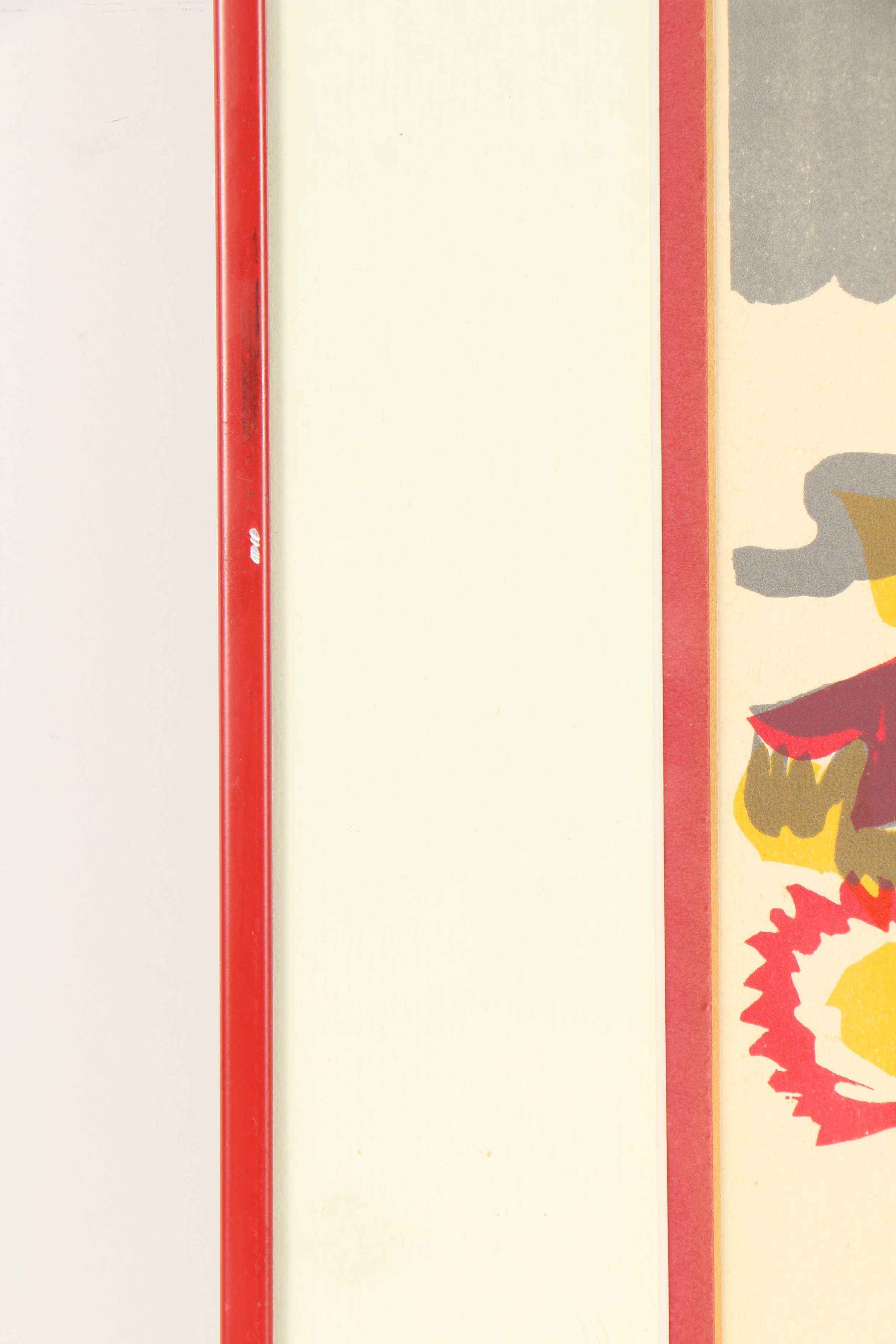 Vasily Kandinsky Woodblock "All Saints' Day"