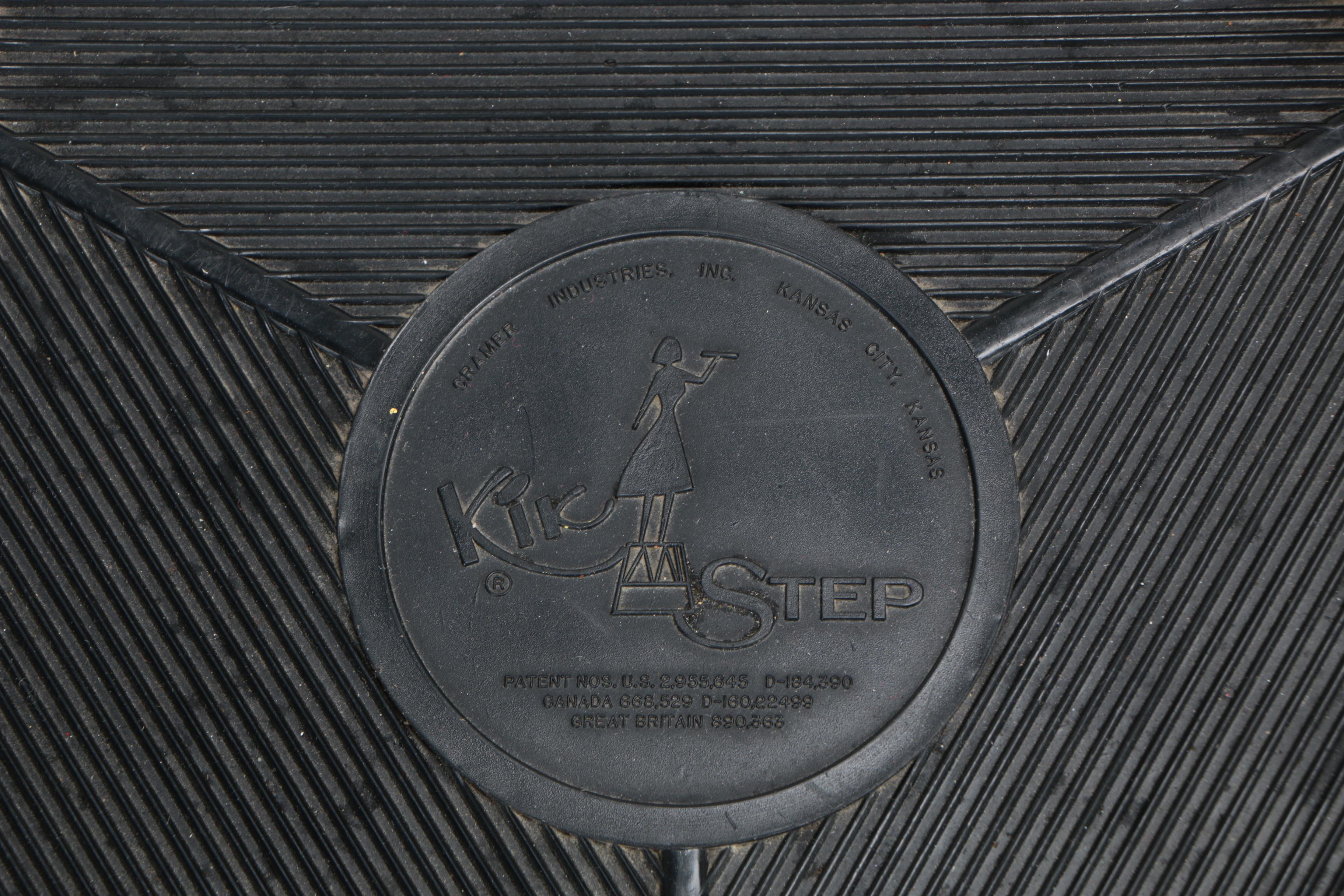 Vintage Yellow Metal Rolling Step Stool by Kik Step