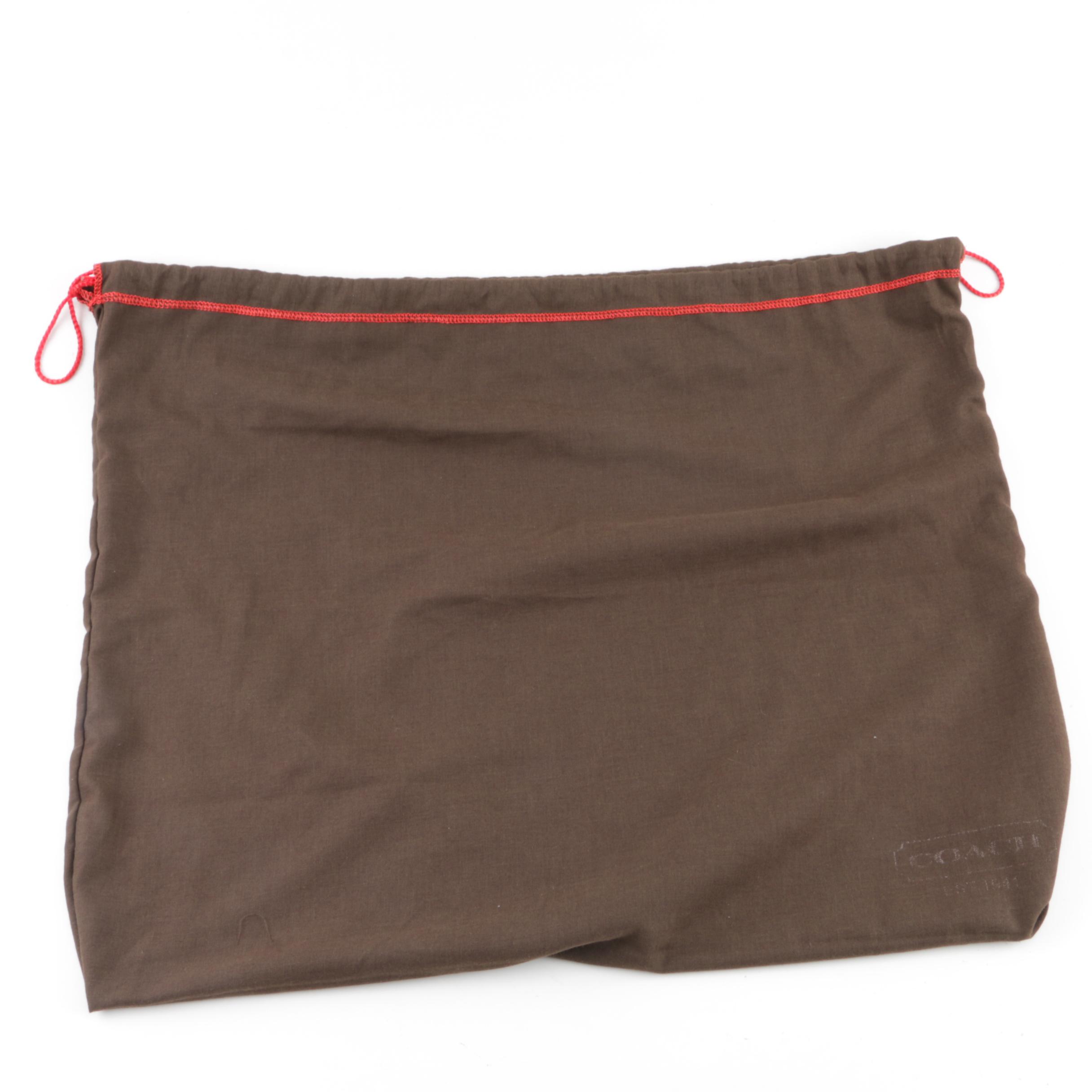 Coach Signature Canvas Satchel with Fish and Coral Applique