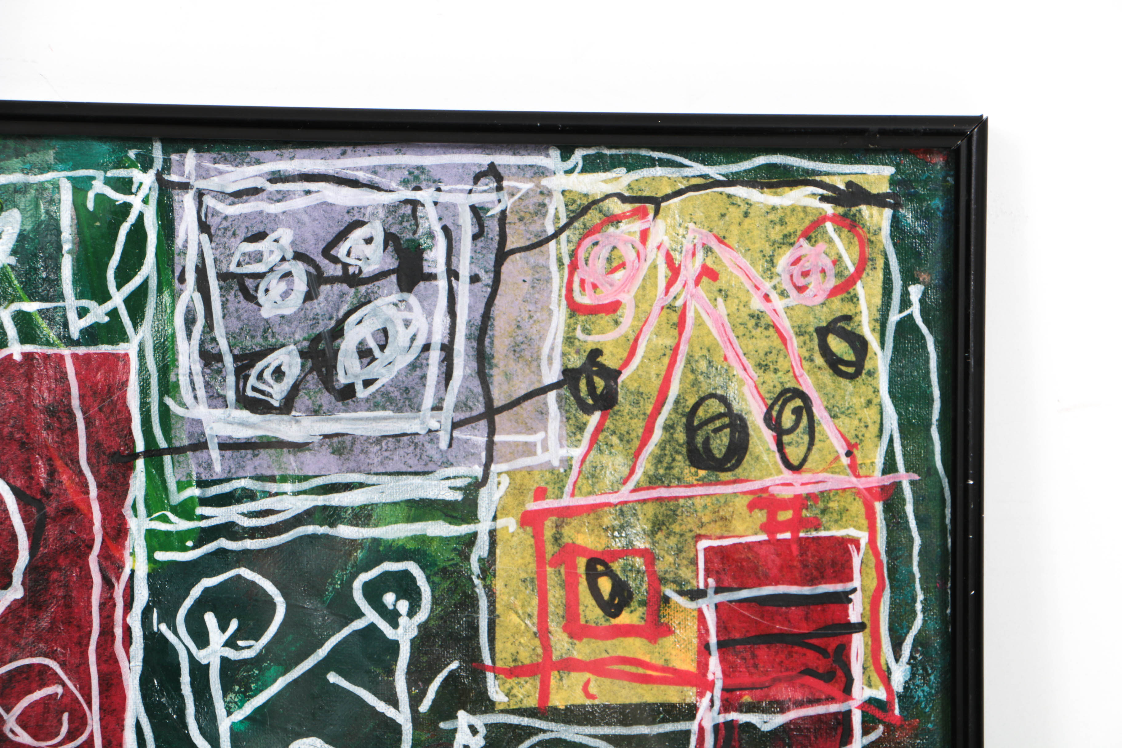 Circa 2009 Acrylic Painting on Unstretched Canvas