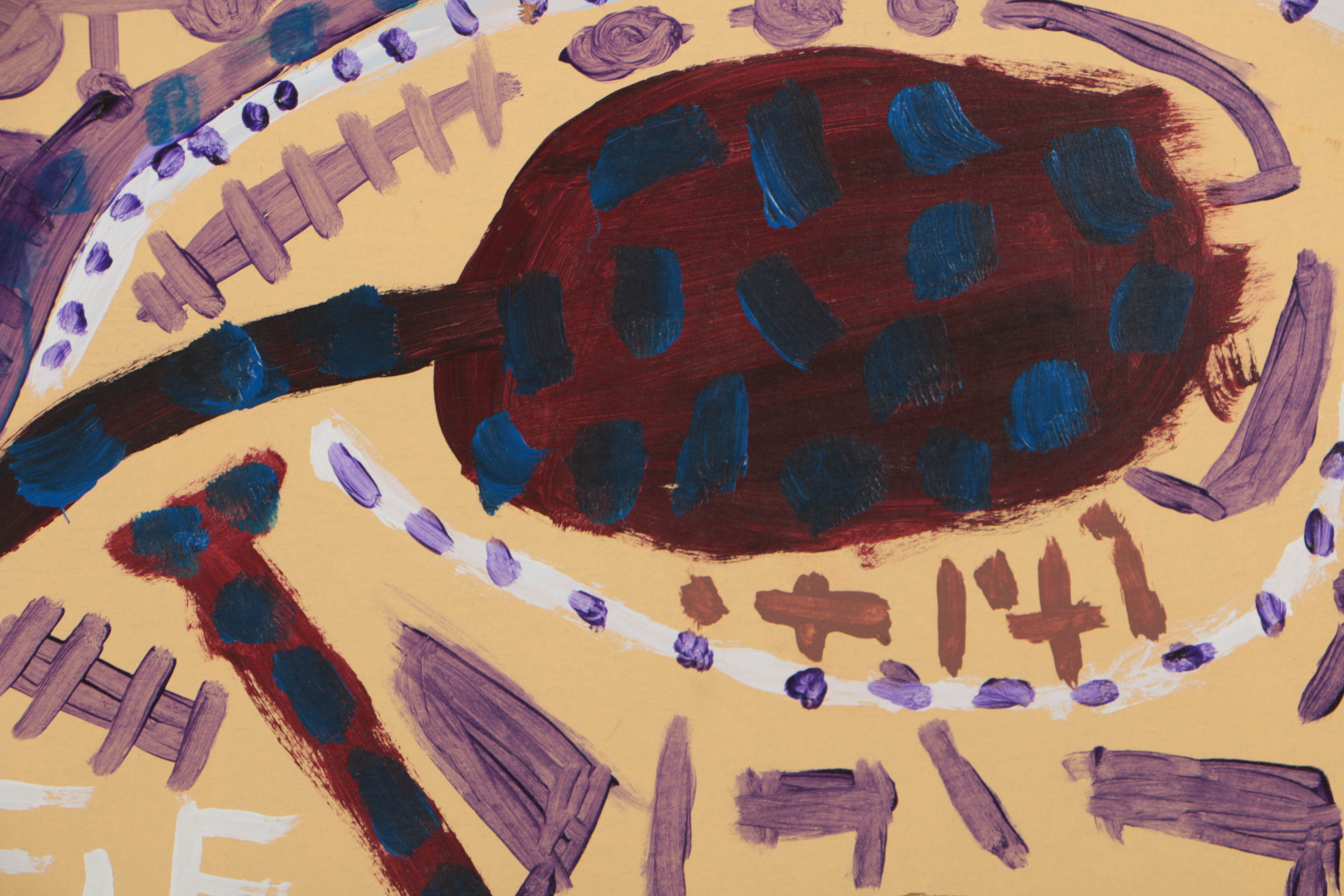 Kevin White 2008 Acrylic Painting on Wood "Untitled (Naples Yellow)"