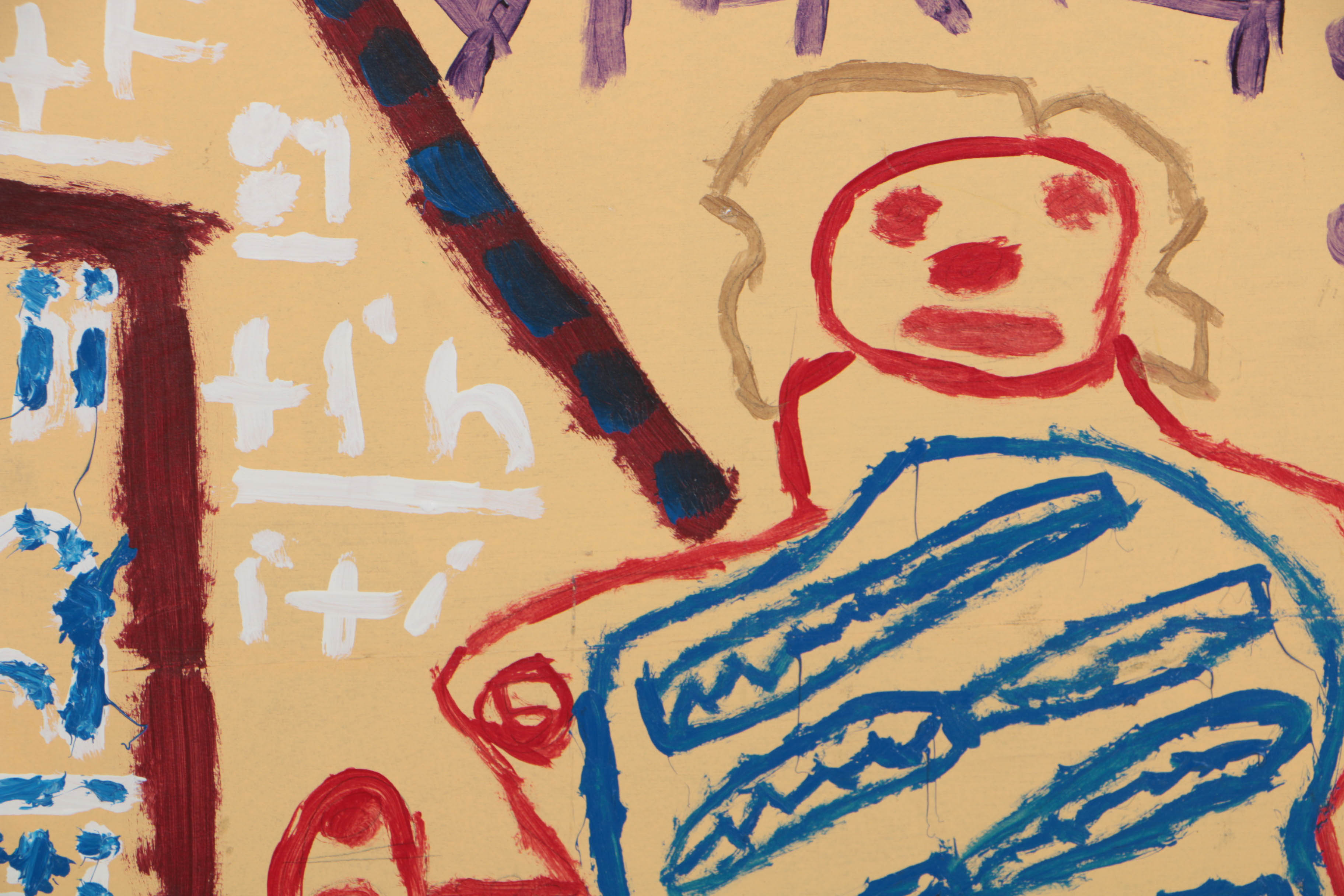 Kevin White 2008 Acrylic Painting on Wood "Untitled (Naples Yellow)"