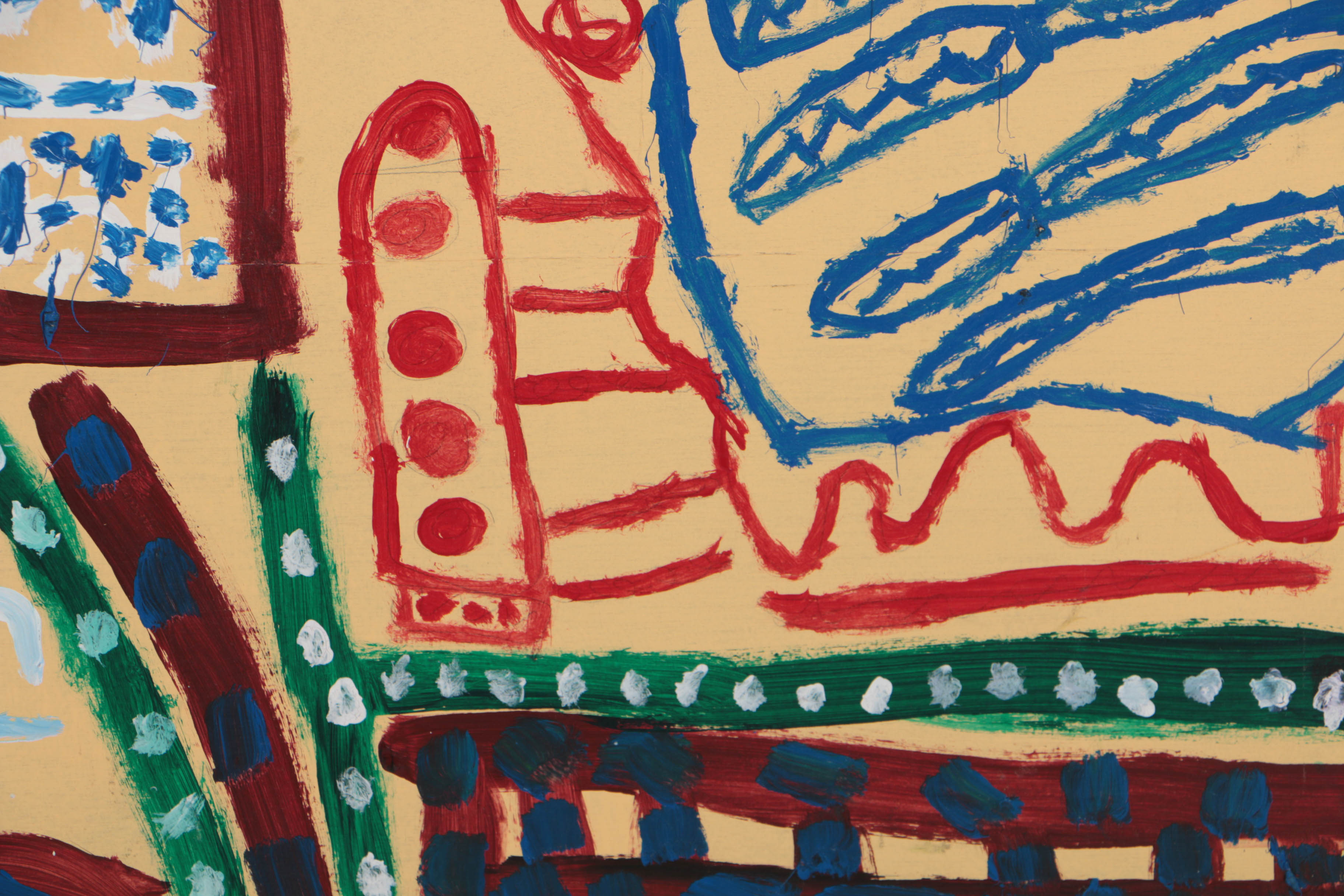 Kevin White 2008 Acrylic Painting on Wood "Untitled (Naples Yellow)"