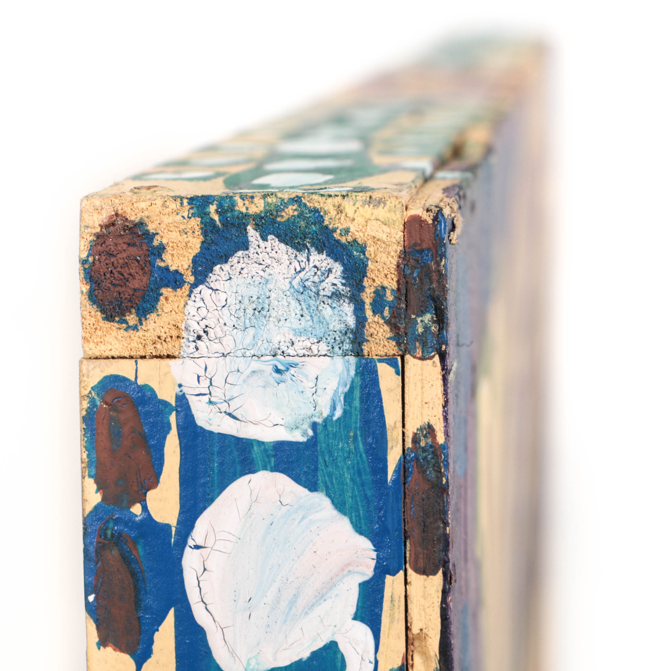 Kevin White 2008 Acrylic Painting on Wood "Untitled (Naples Yellow)"