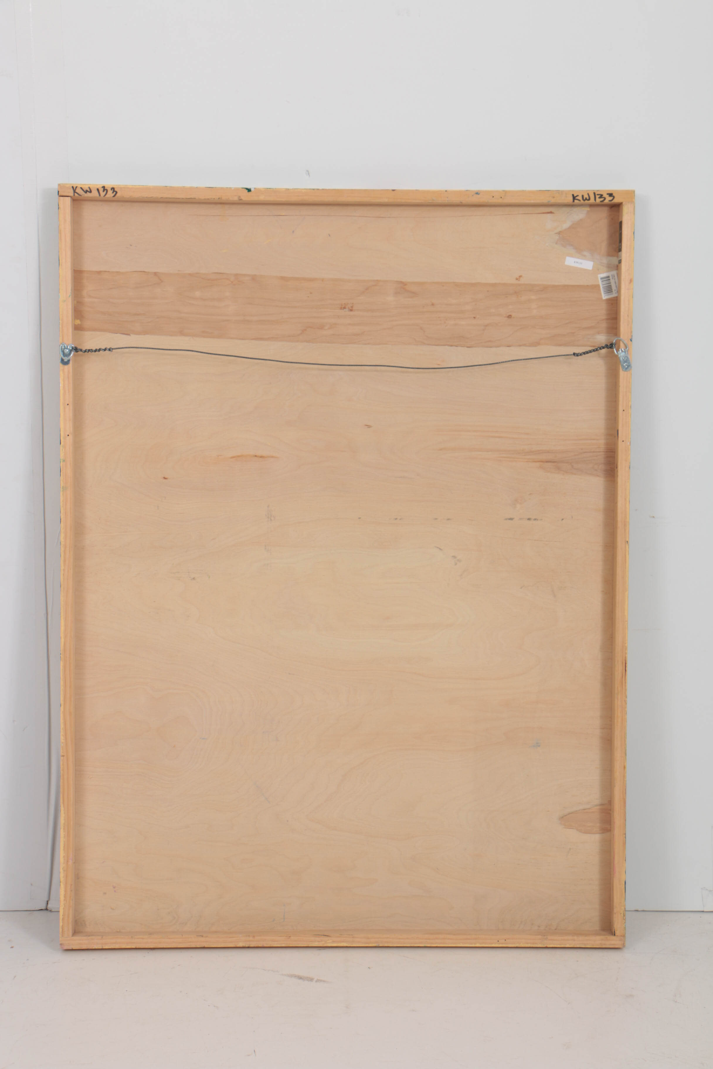 Kevin White 2008 Acrylic Painting on Wood "Untitled (Naples Yellow)"