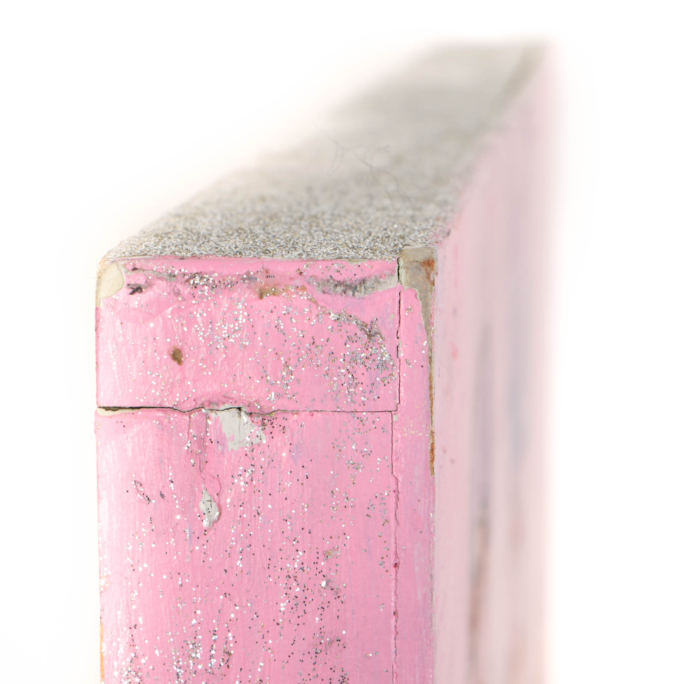 Emily Funk 2014 Mixed Media on Wood "Hulk Hogan"