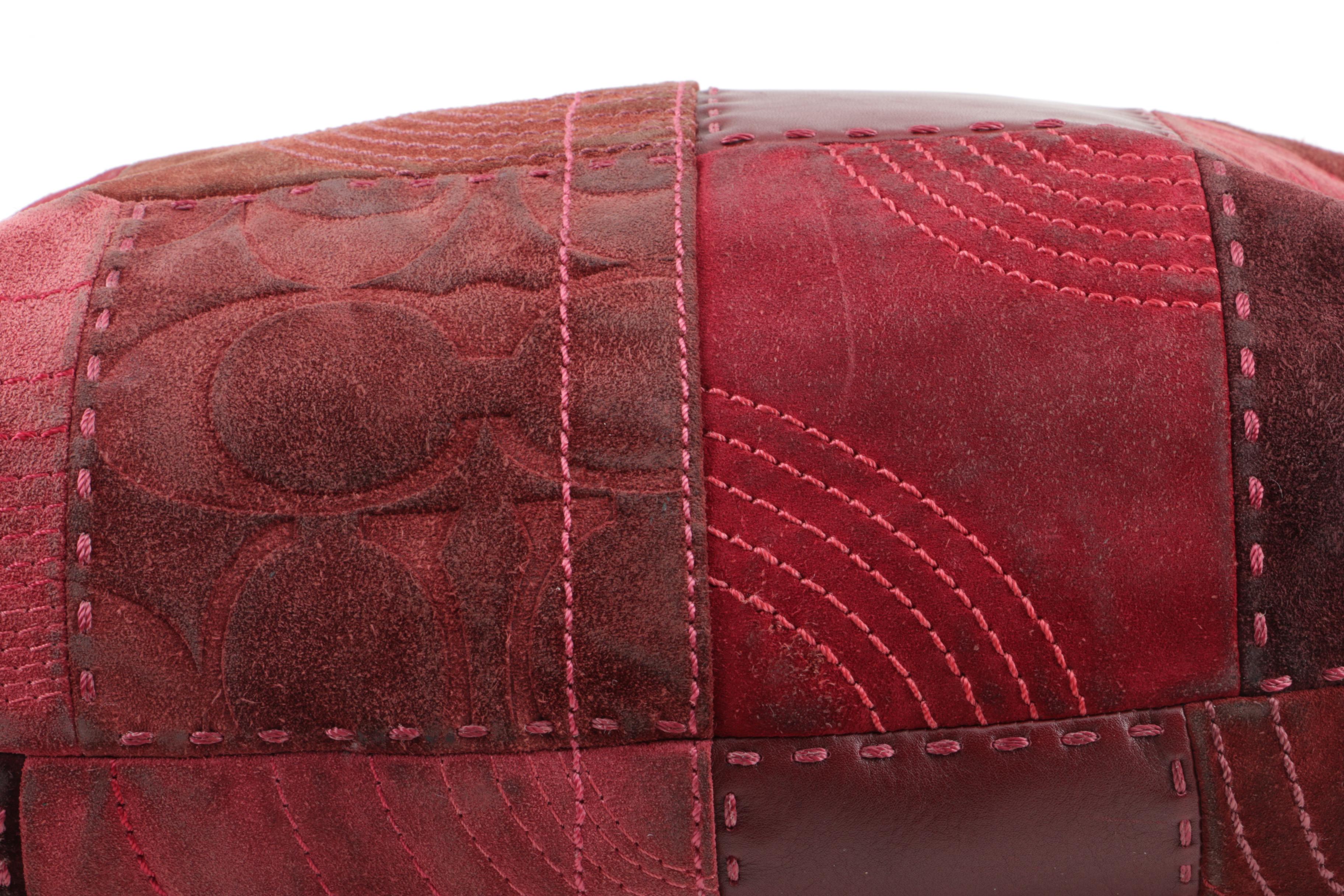 Coach Ergo Suede and Leather Patchwork Hobo Tote