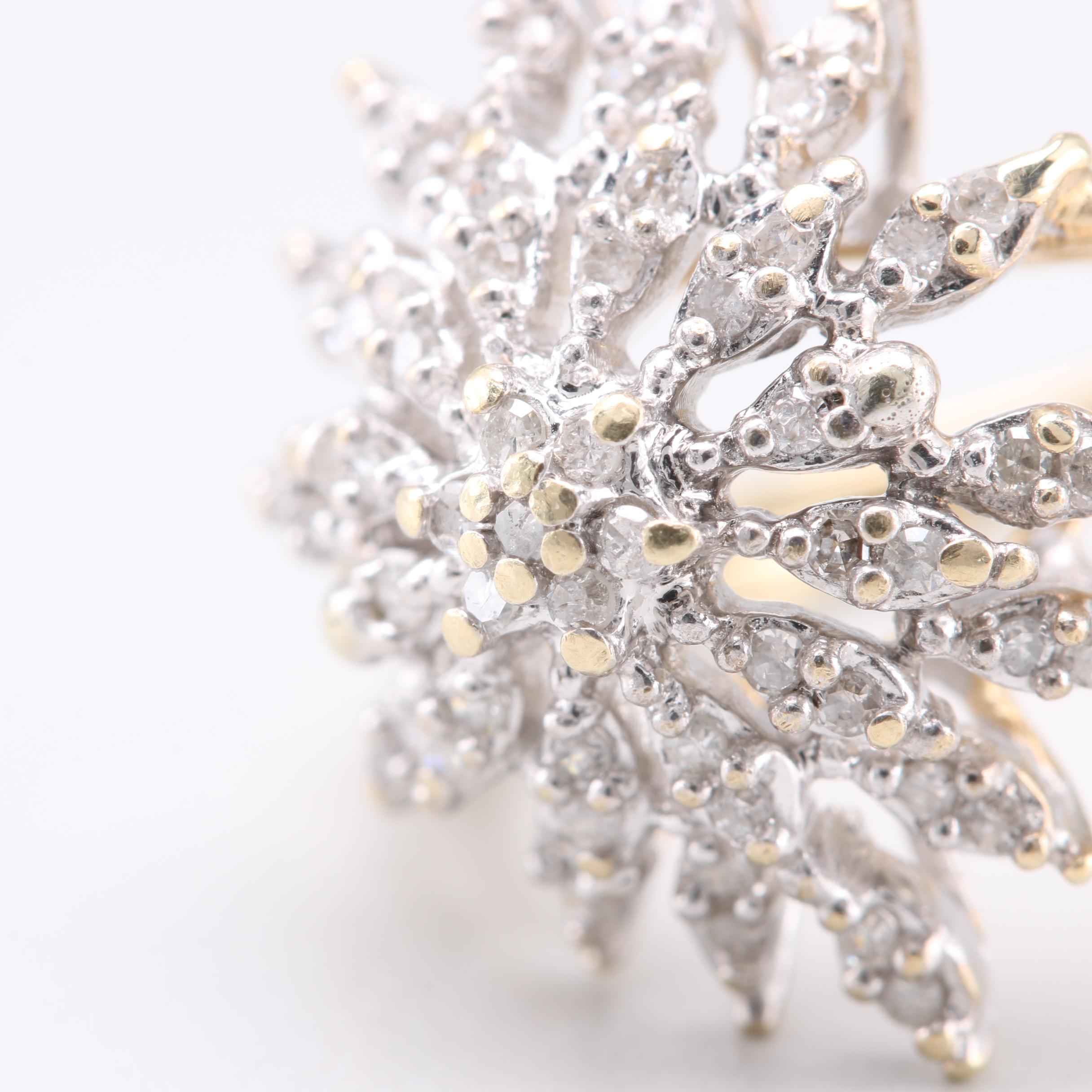 Vintage 10K Yellow Gold Diamond Ring