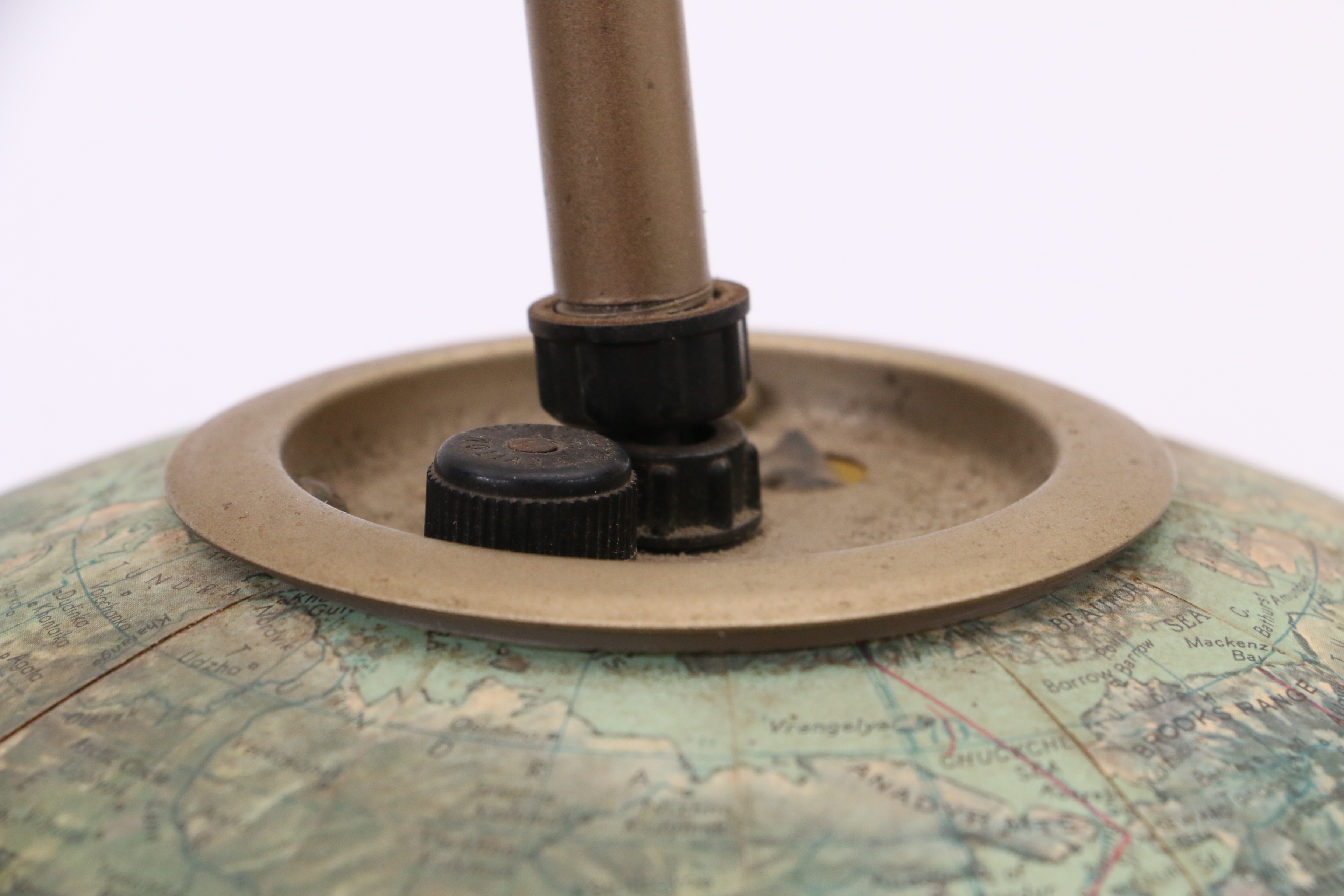 Mid Century Modern Replogle Adjustable Wall Mount Electric Globe