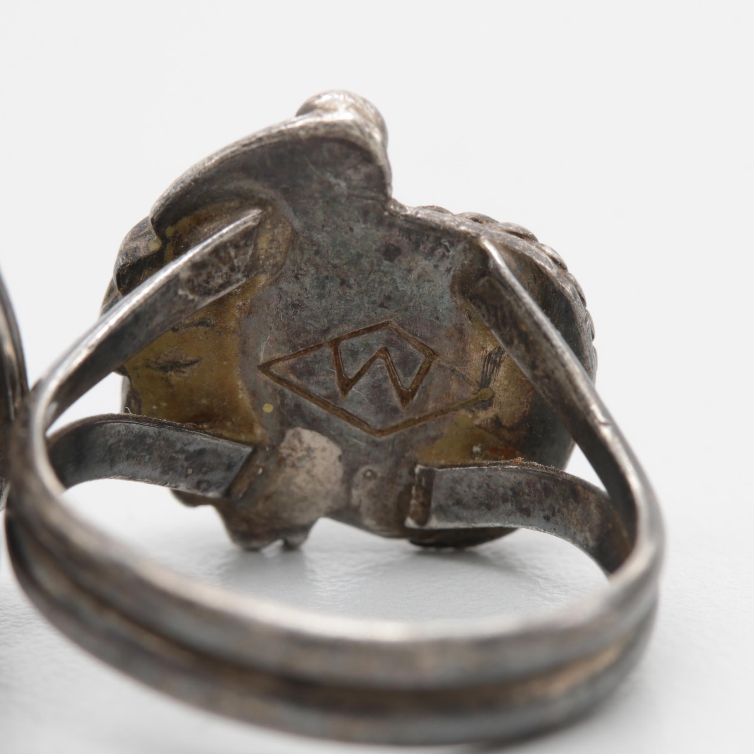 Sterling Silver and Costume Turquoise, Amethyst and Citrine Jewelry