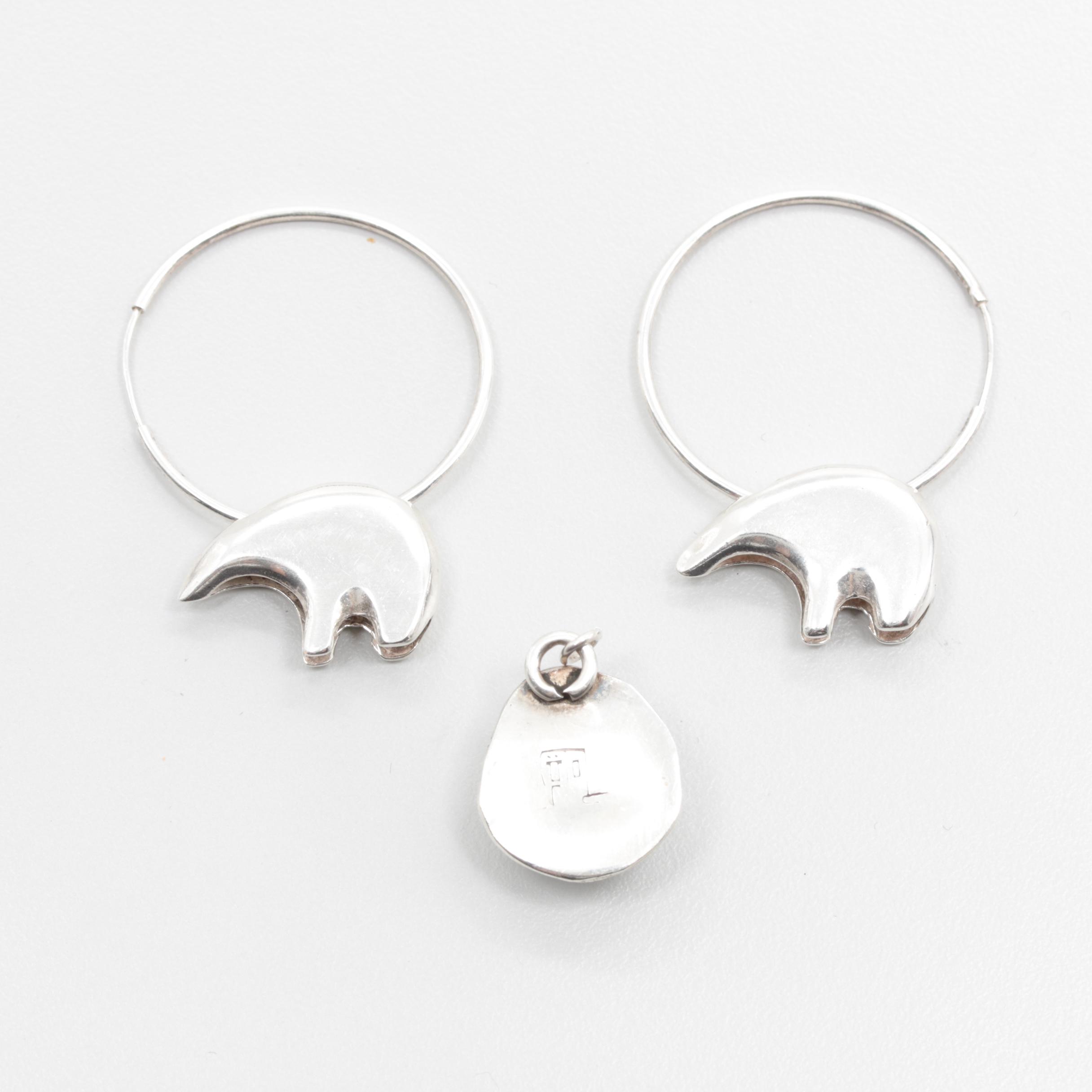 Sterling Silver and Costume Turquoise, Amethyst and Citrine Jewelry