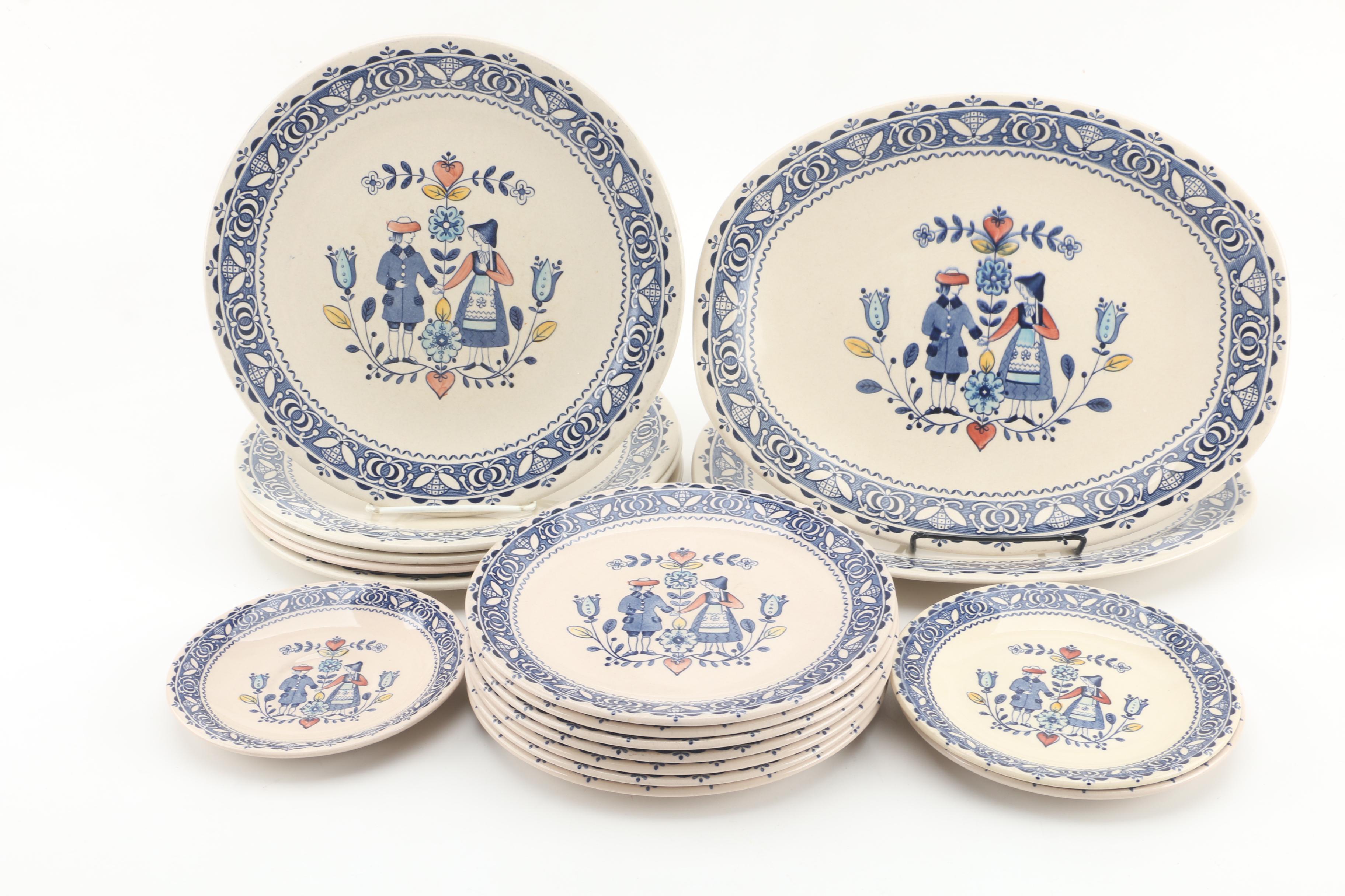 Vintage Johnson Brothers "Hearts & Flowers" Ironstone Dinnerware c. 1974-89