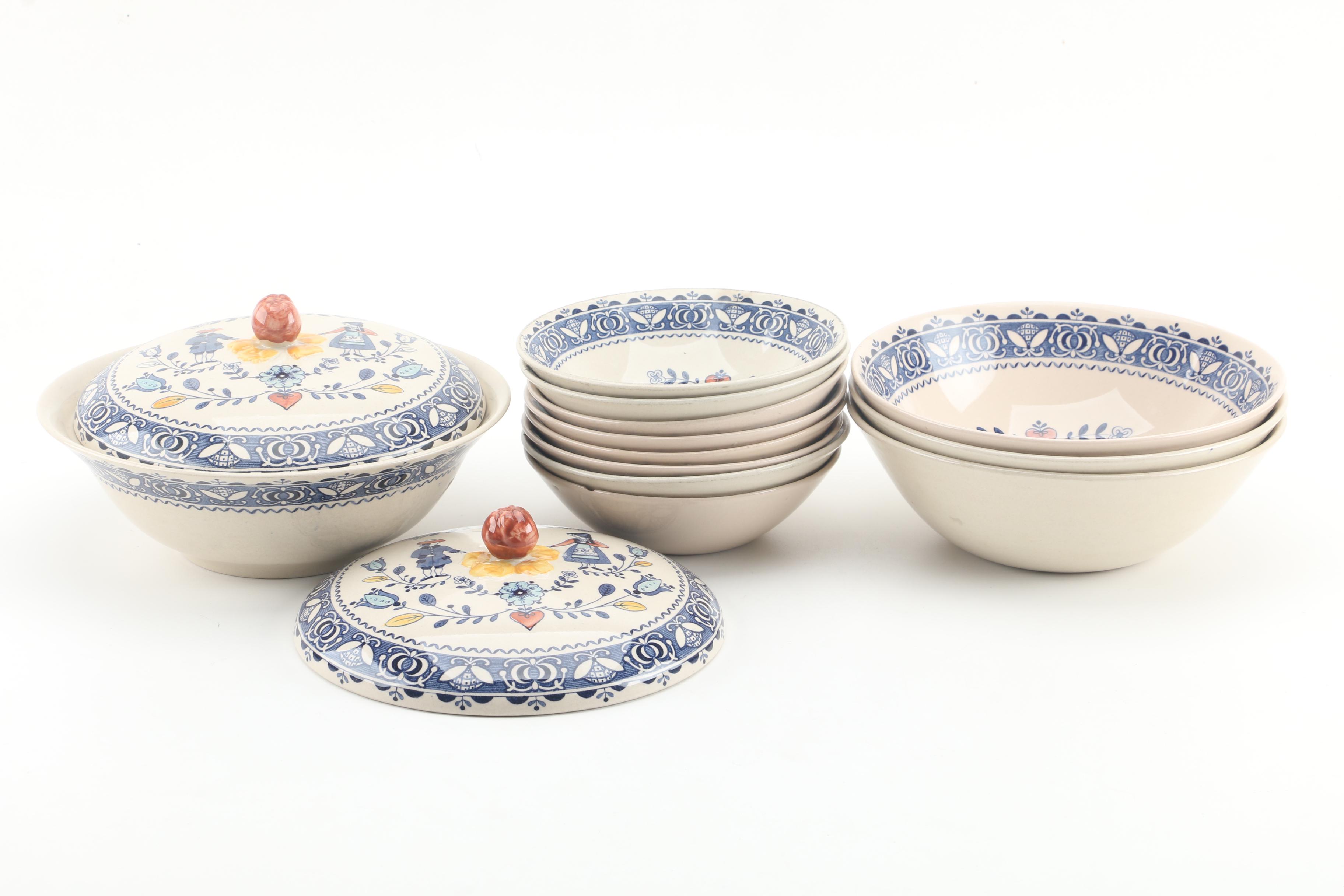 Vintage Johnson Brothers "Hearts & Flowers" Ironstone Dinnerware c. 1974-89