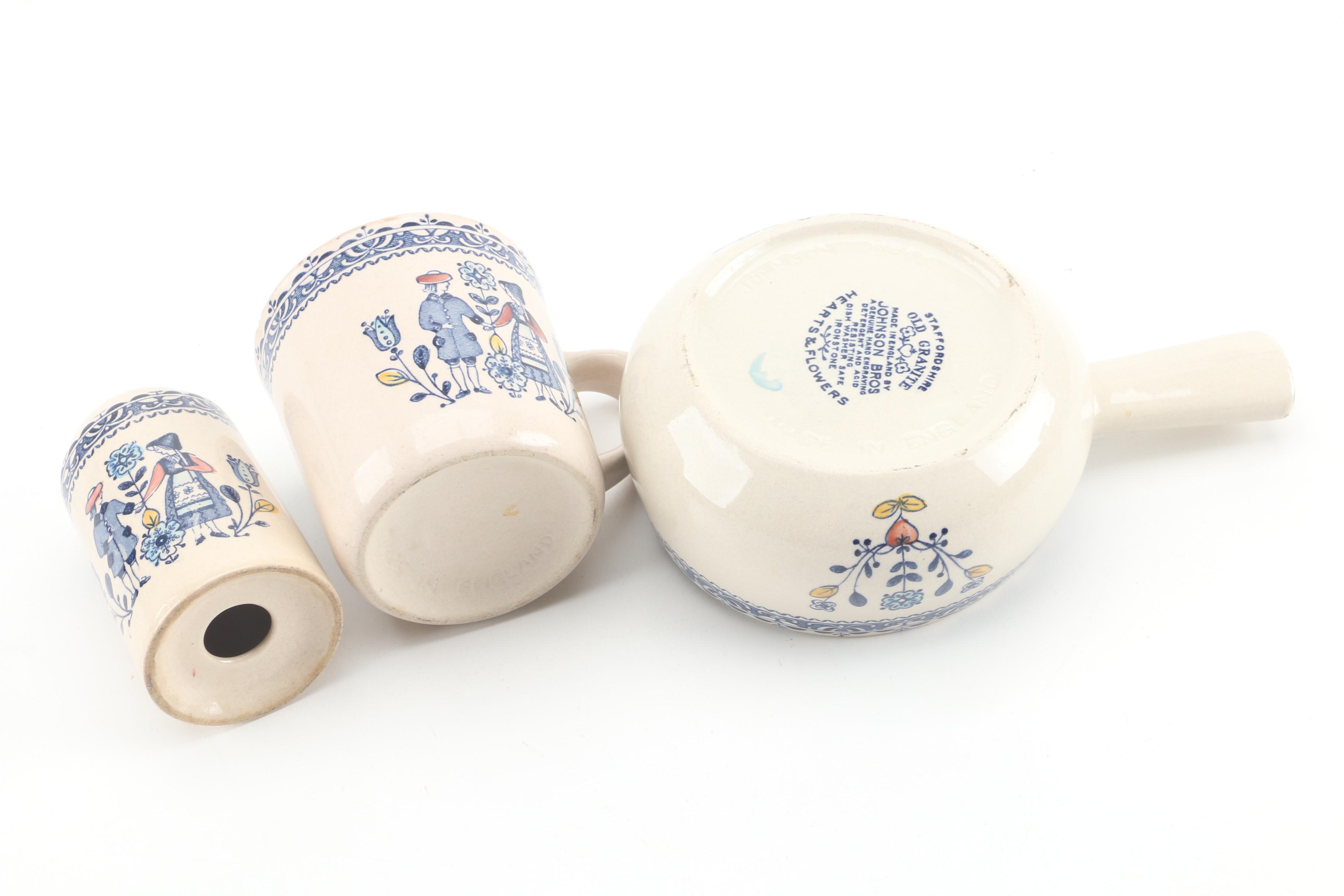 Vintage Johnson Brothers "Hearts & Flowers" Ironstone Dinnerware c. 1974-89