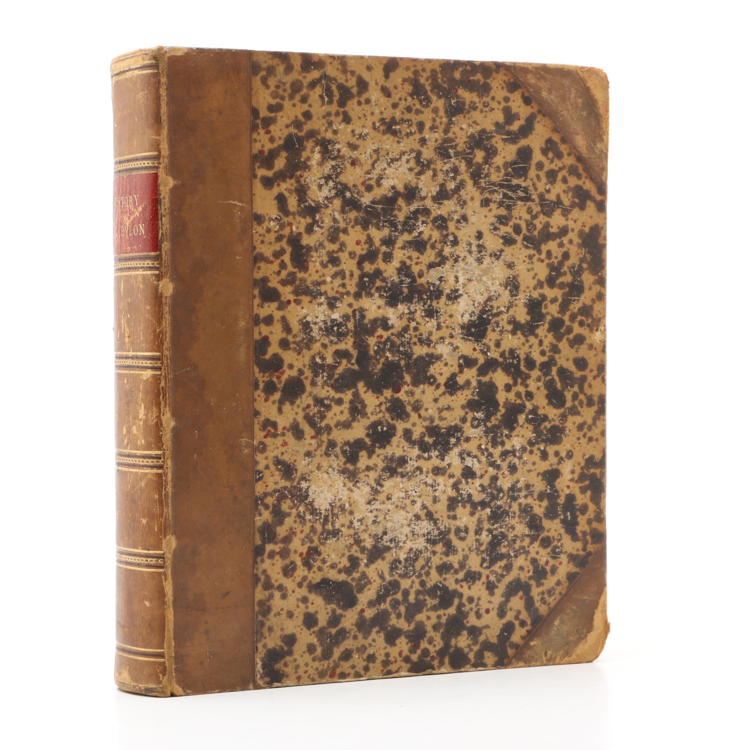 1817 "The History of Ceylon From the Earliest Period to [1815]"