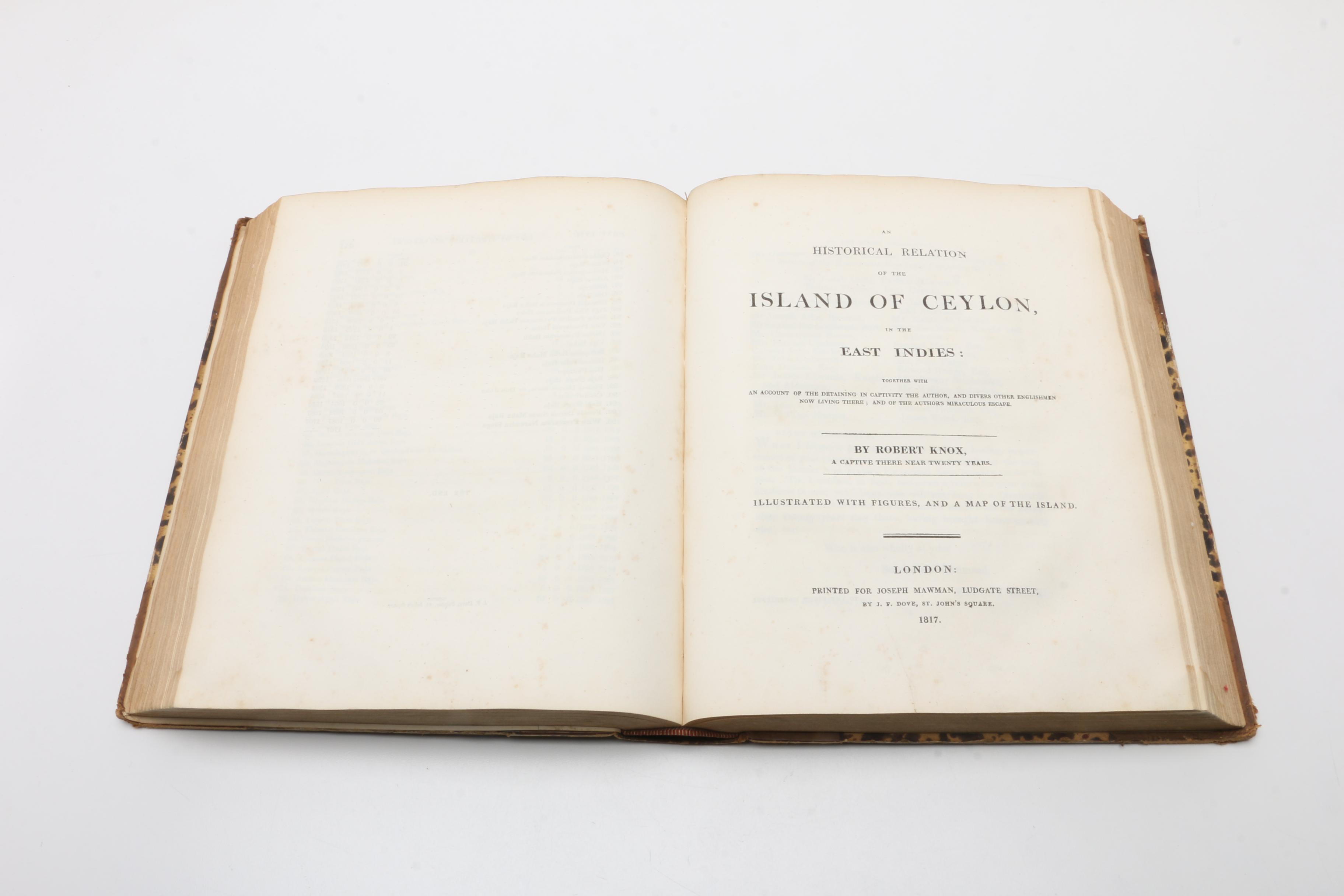 1817 "The History of Ceylon From the Earliest Period to [1815]"