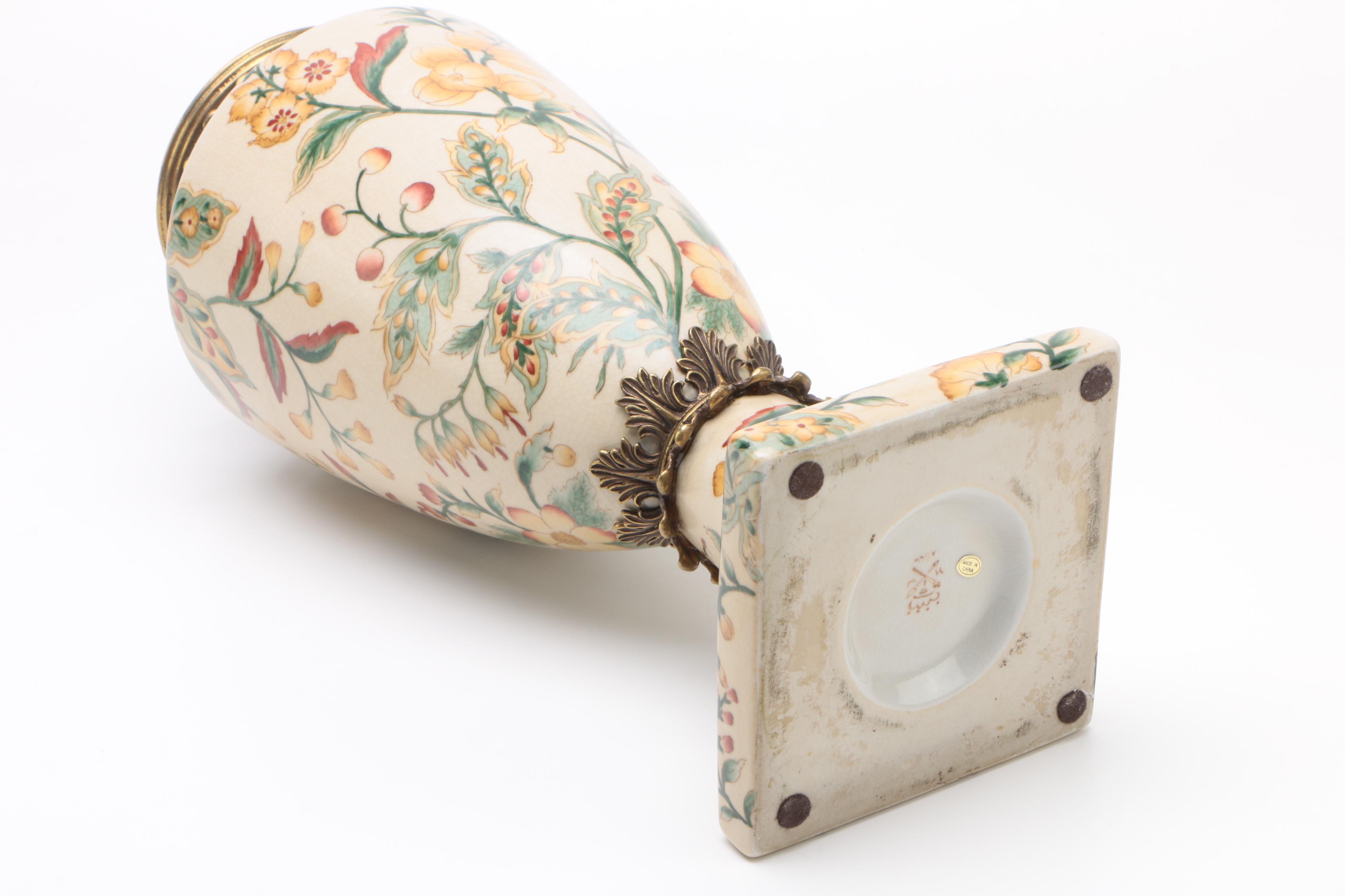 Dominic Decorative Ceramic Vase and Compote