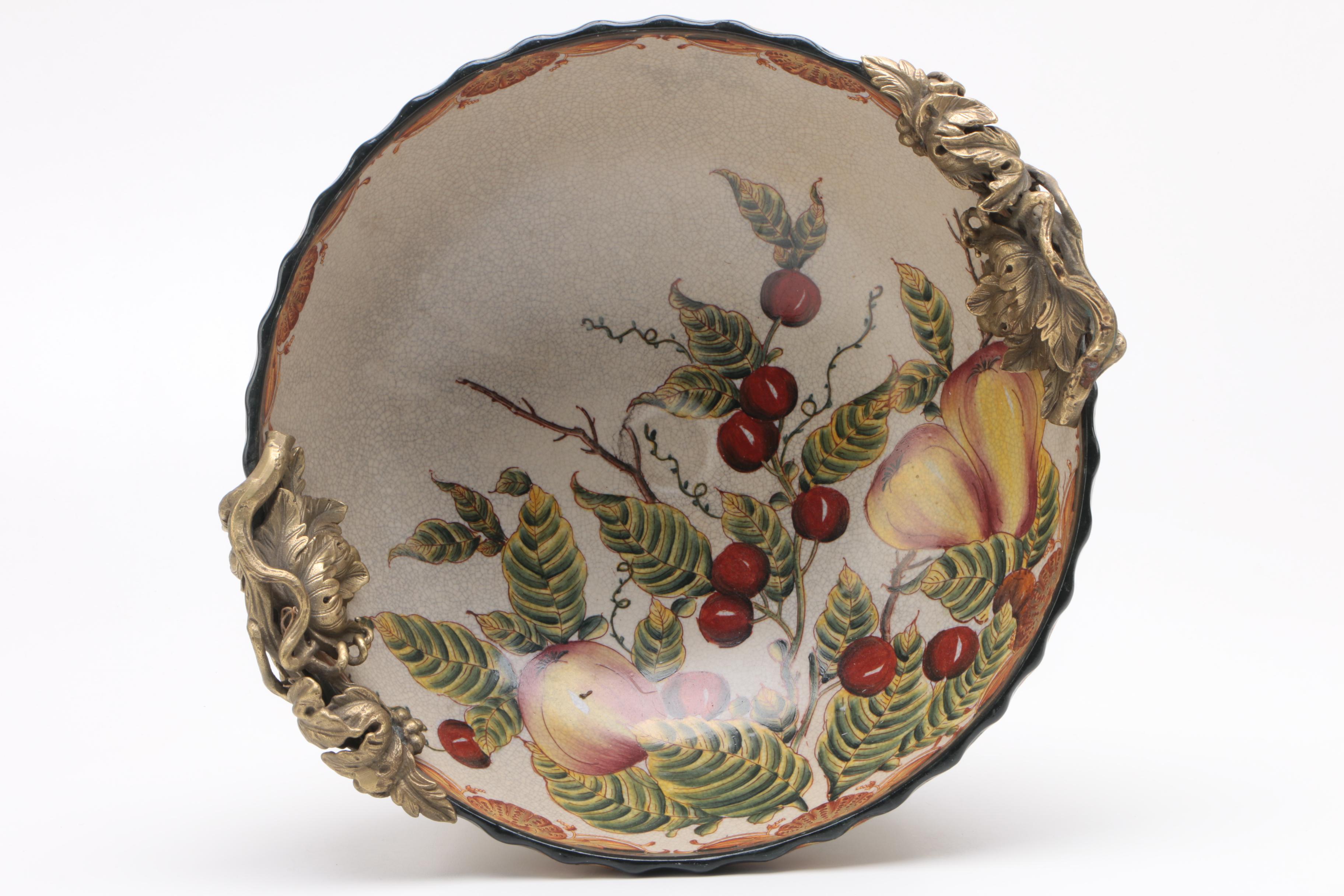 Dominic Decorative Ceramic Vase and Compote