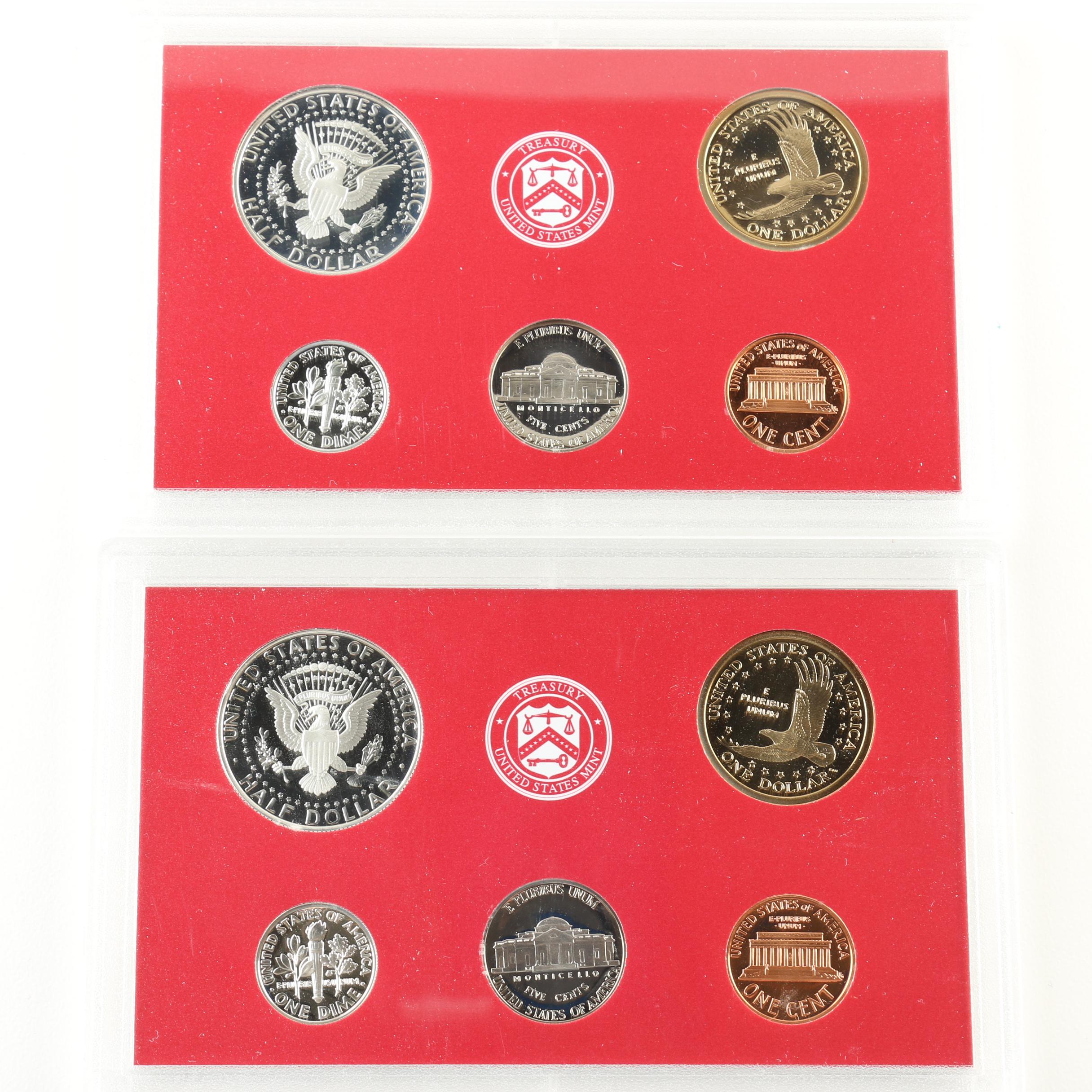 Partial 2002 and 2003 United States Mint Silver Proof Sets