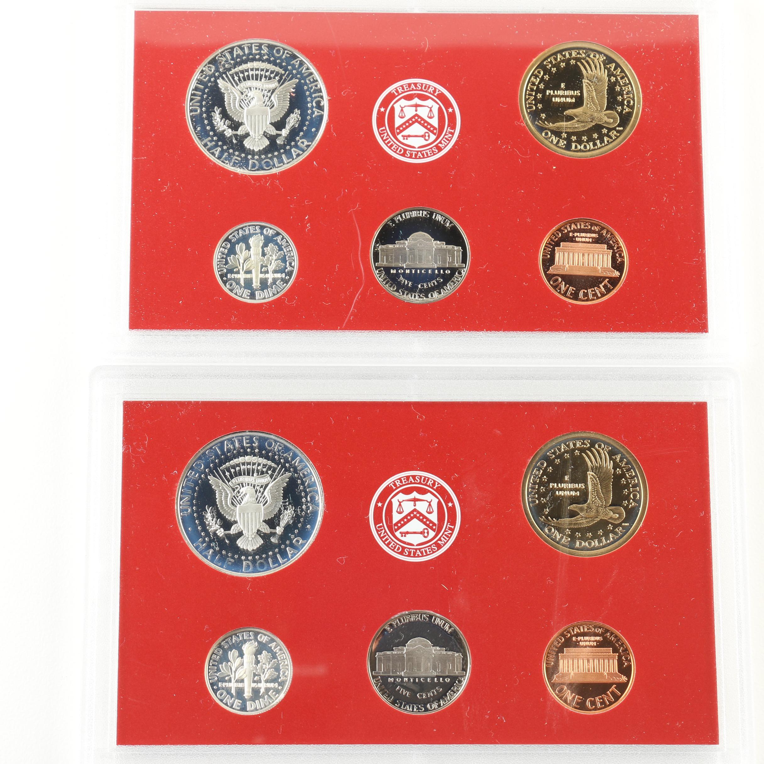 Partial 2002 and 2003 United States Mint Silver Proof Sets