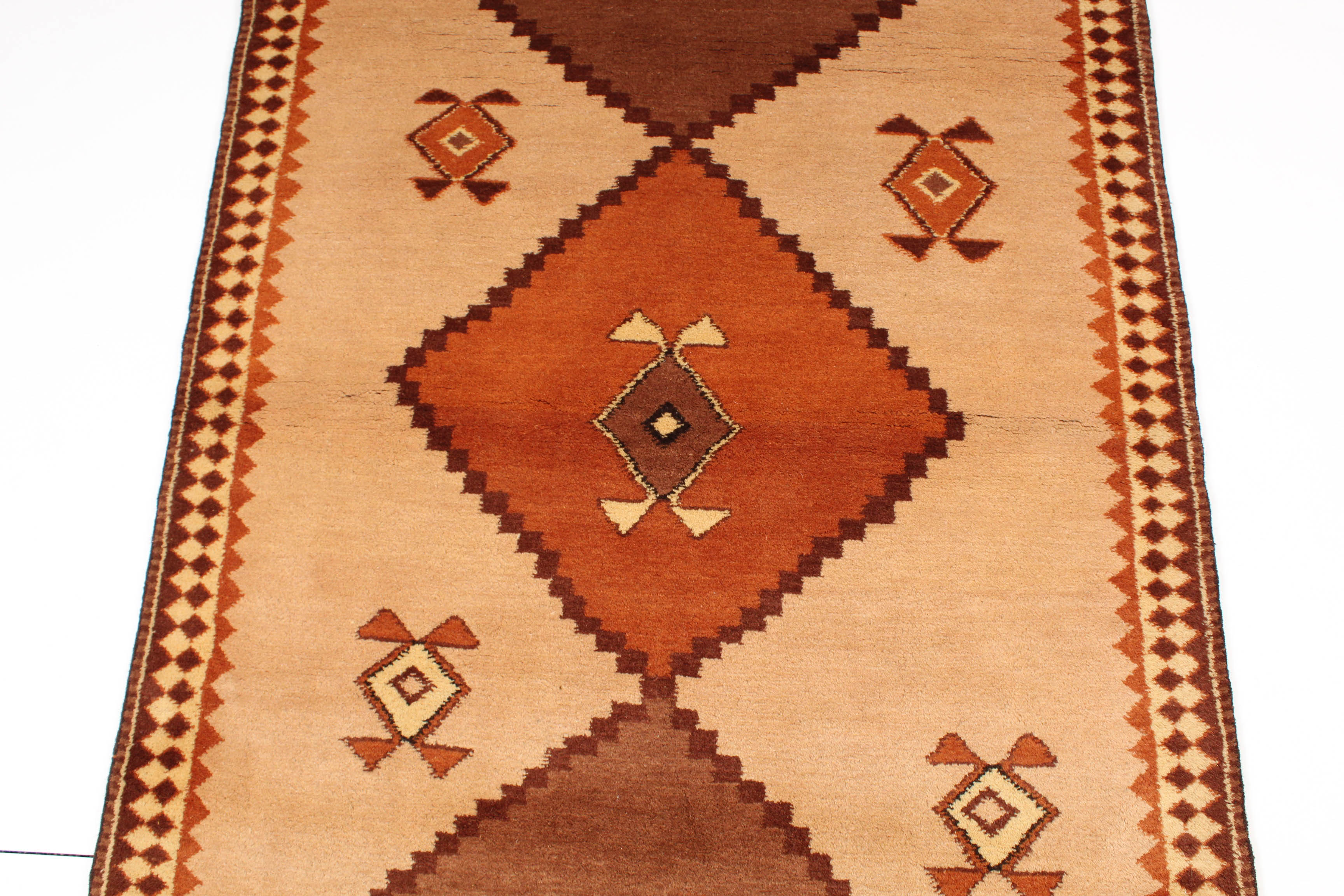 Hand-Knotted Romanian Persian Bakhshayesh Rug