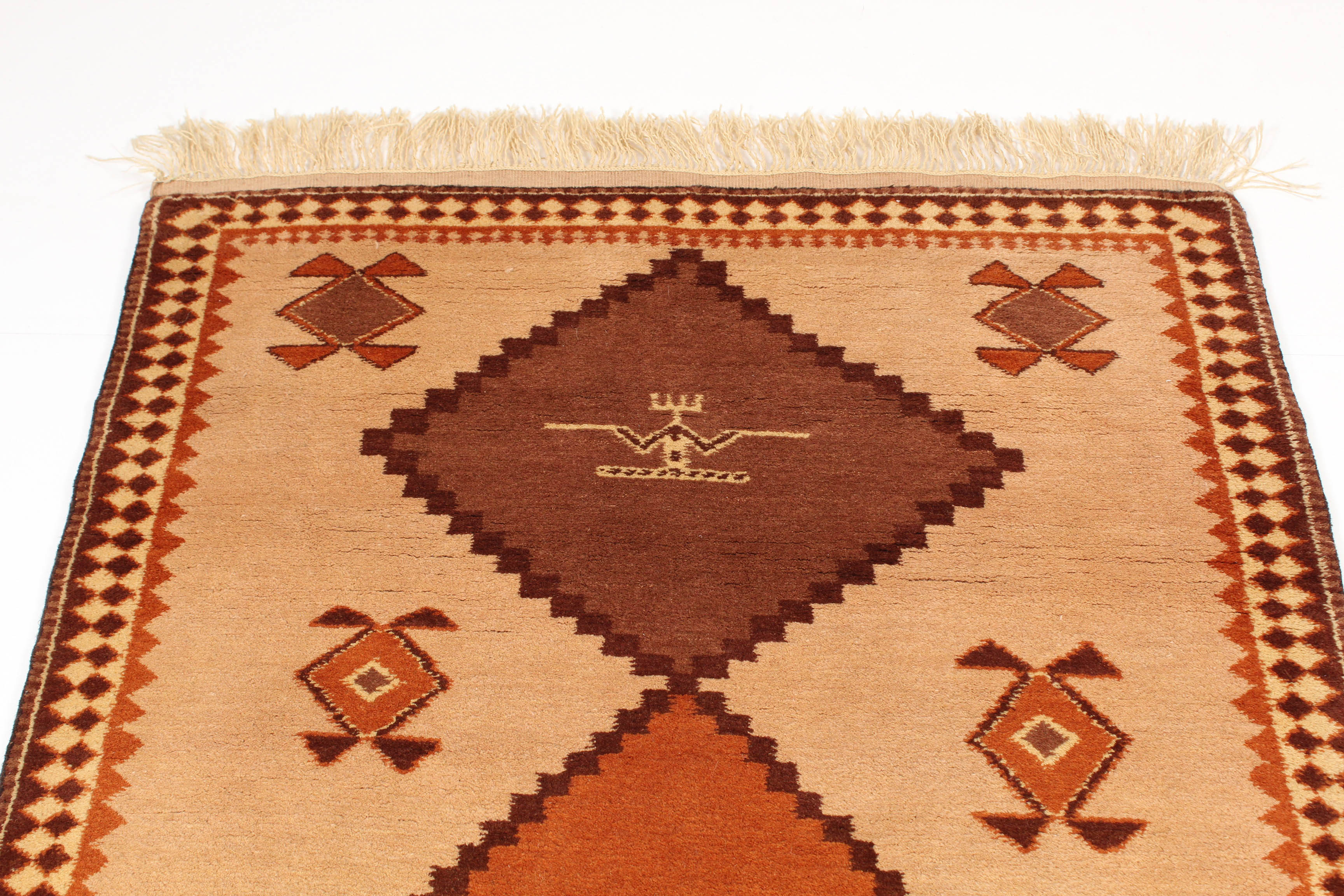 Hand-Knotted Romanian Persian Bakhshayesh Rug