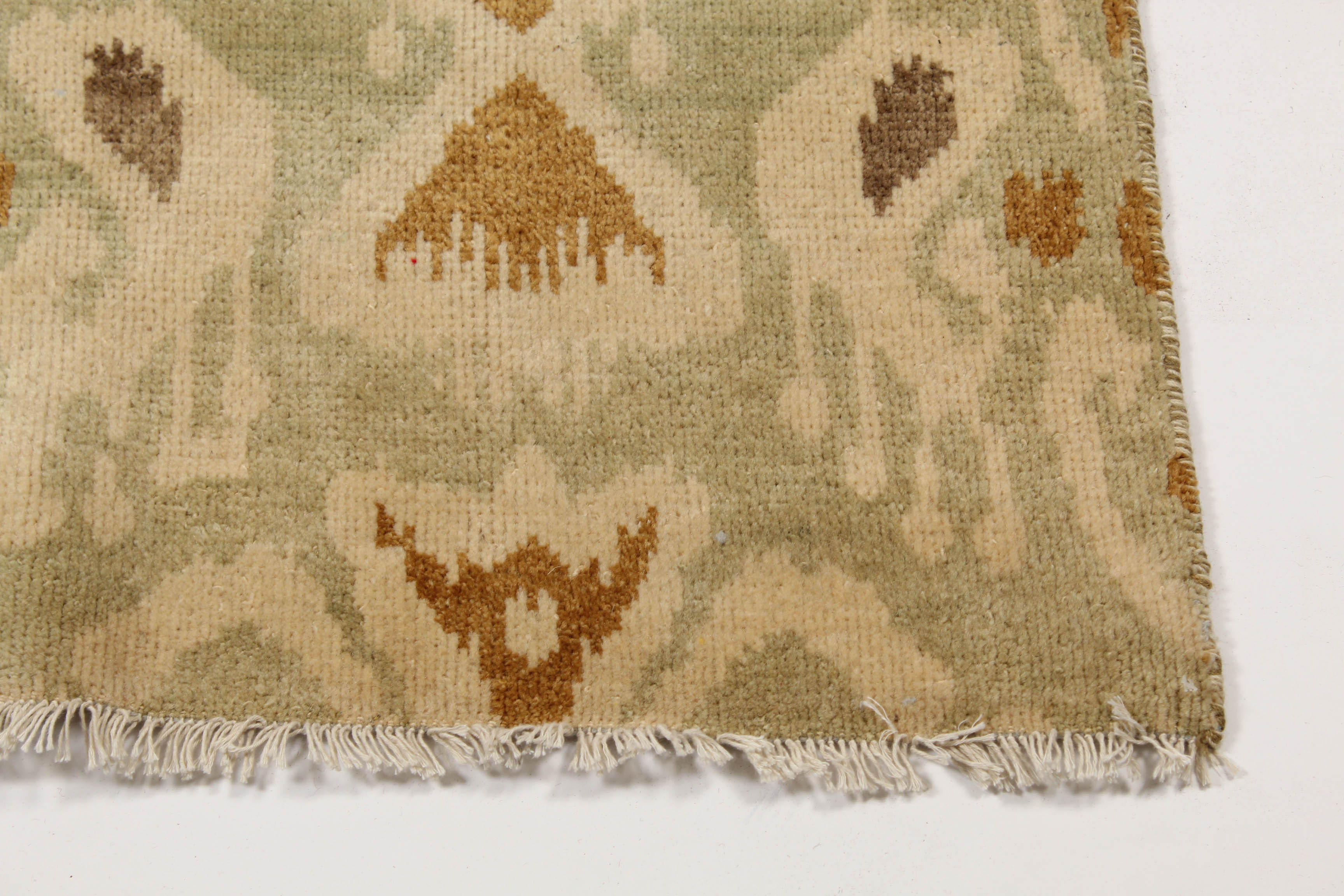 Hand-Knotted Indo-Turkish Oushak Rug