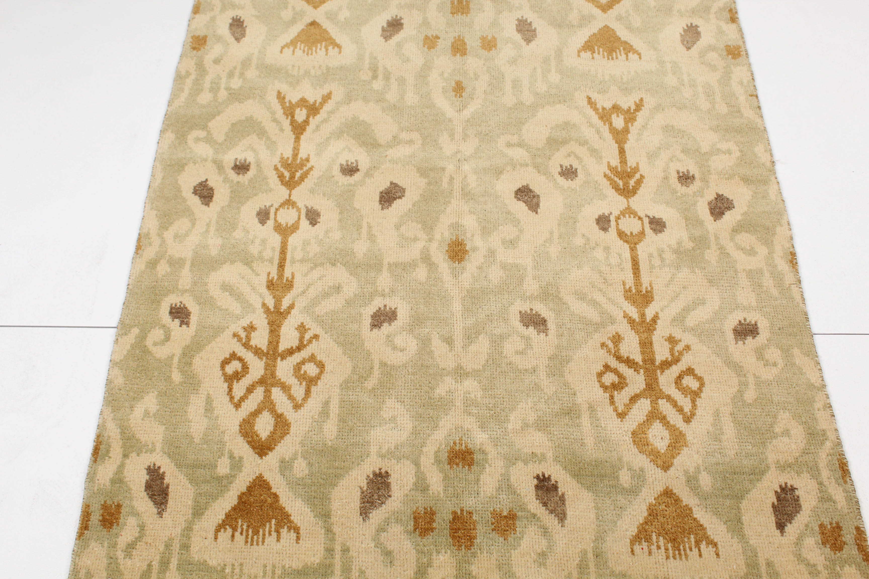Hand-Knotted Indo-Turkish Oushak Rug