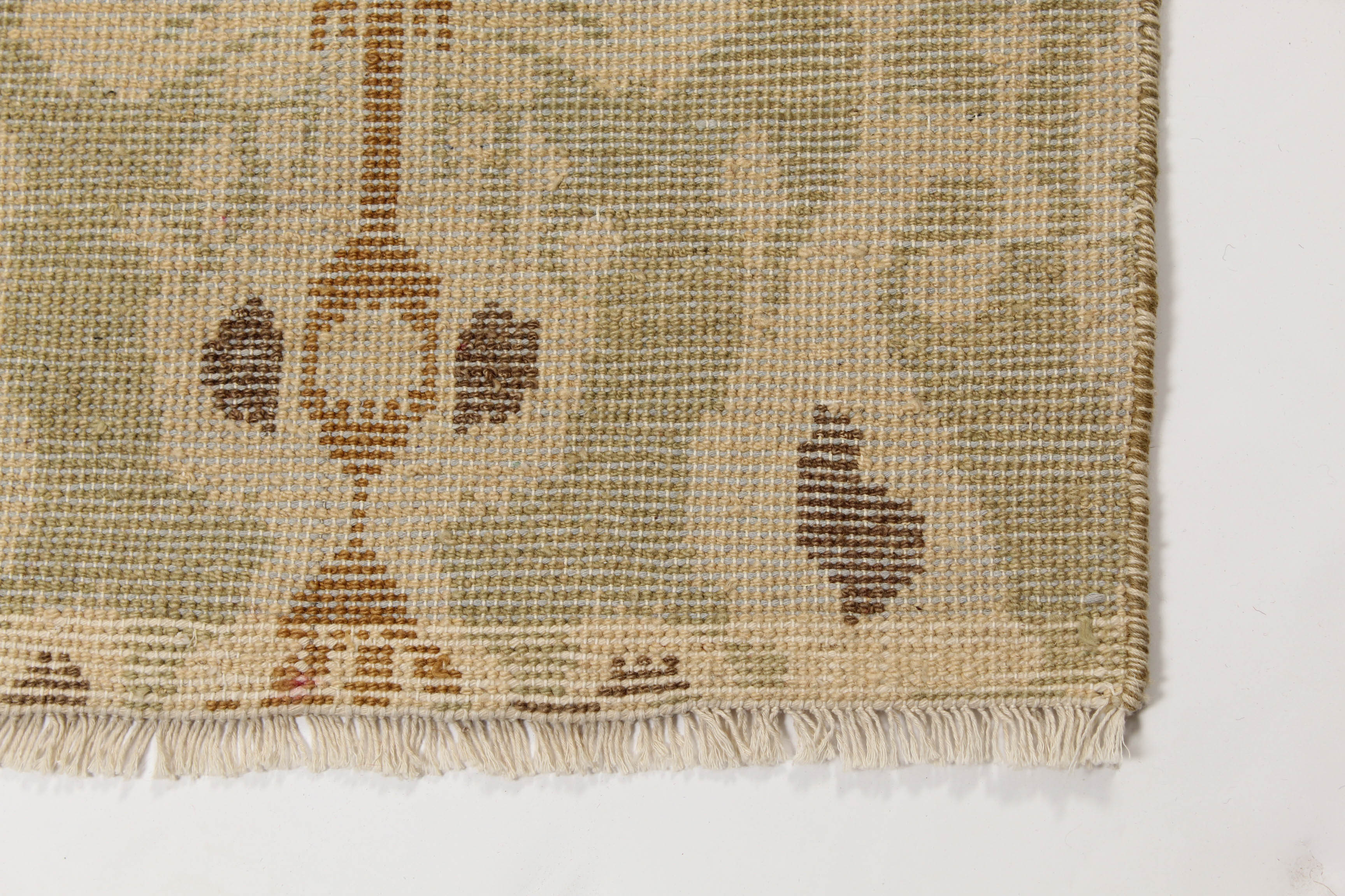 Hand-Knotted Indo-Turkish Oushak Rug