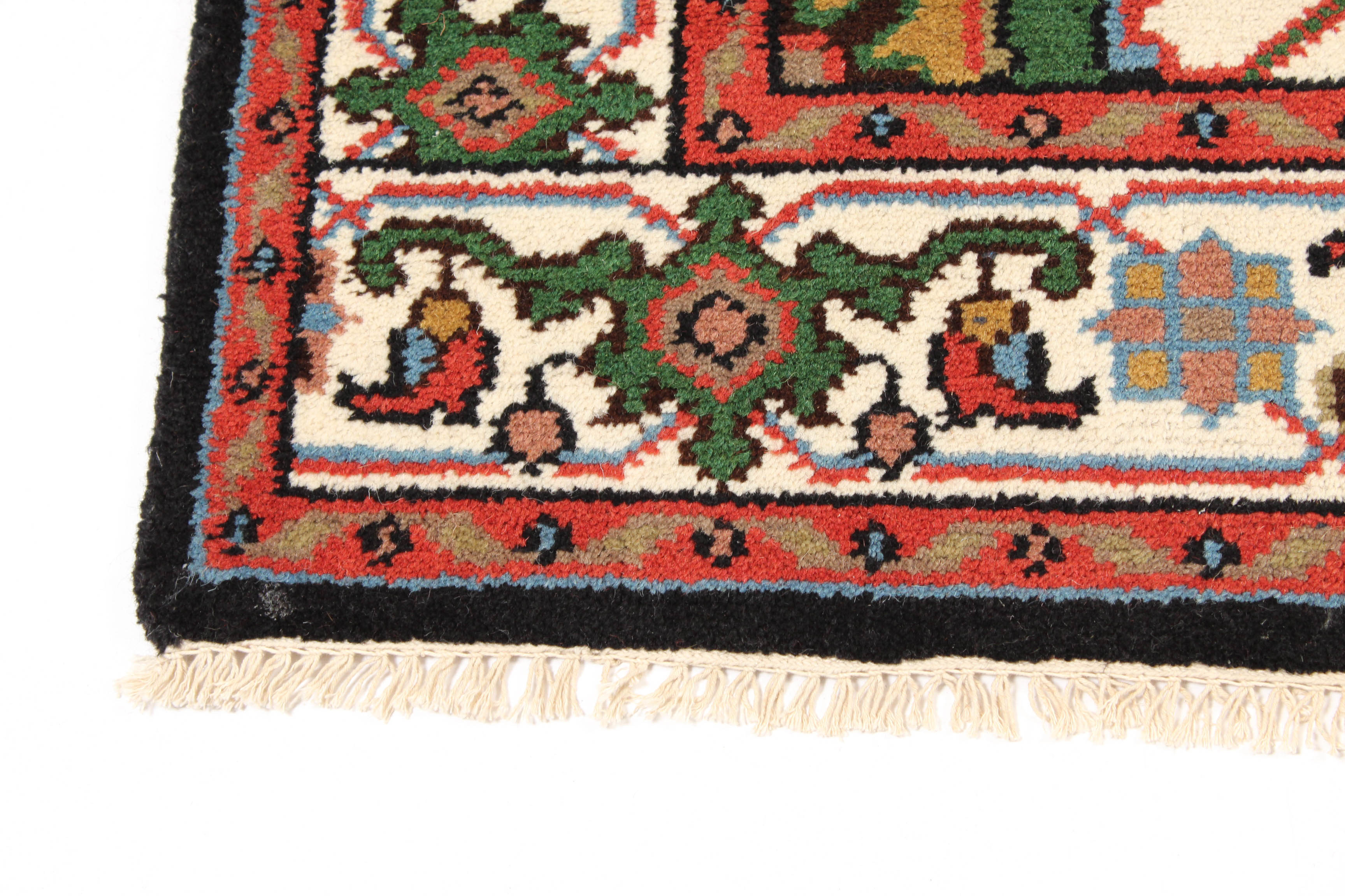 Indo-Persian Hand-Knotted Heriz Rug
