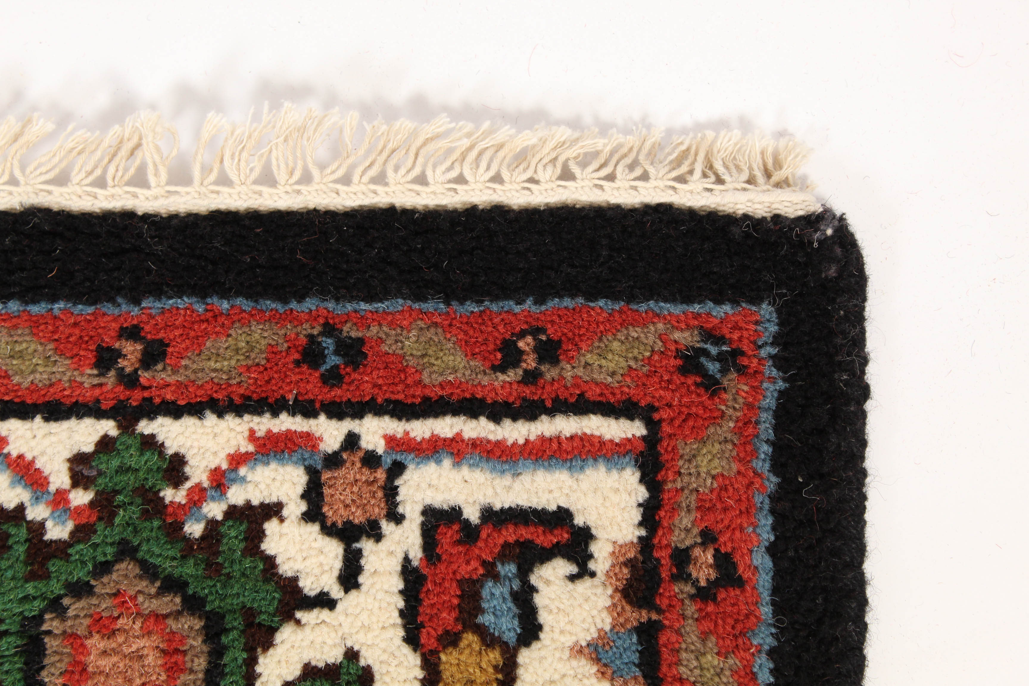 Indo-Persian Hand-Knotted Heriz Rug