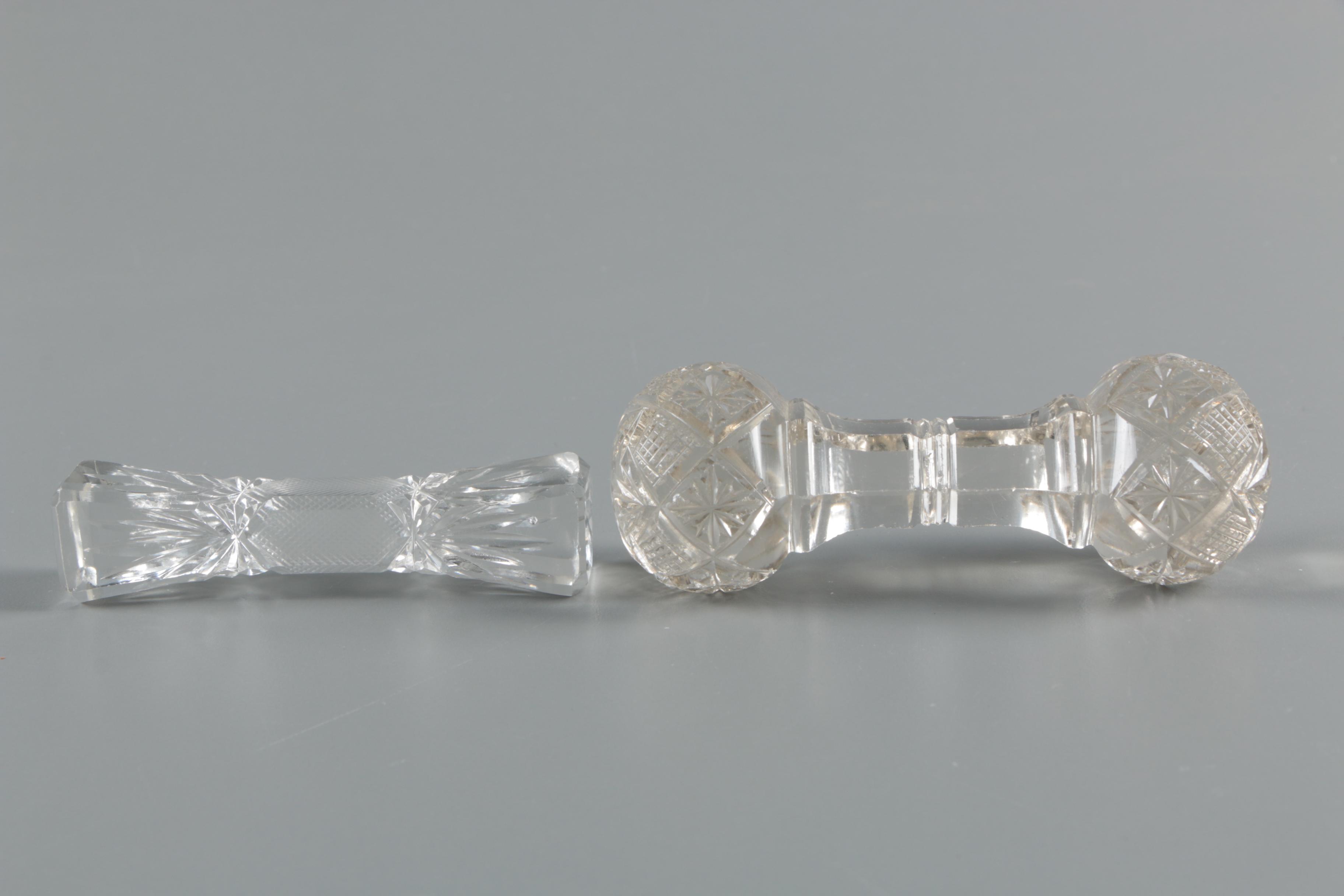 Cut Crystal and Glass Knife Rests
