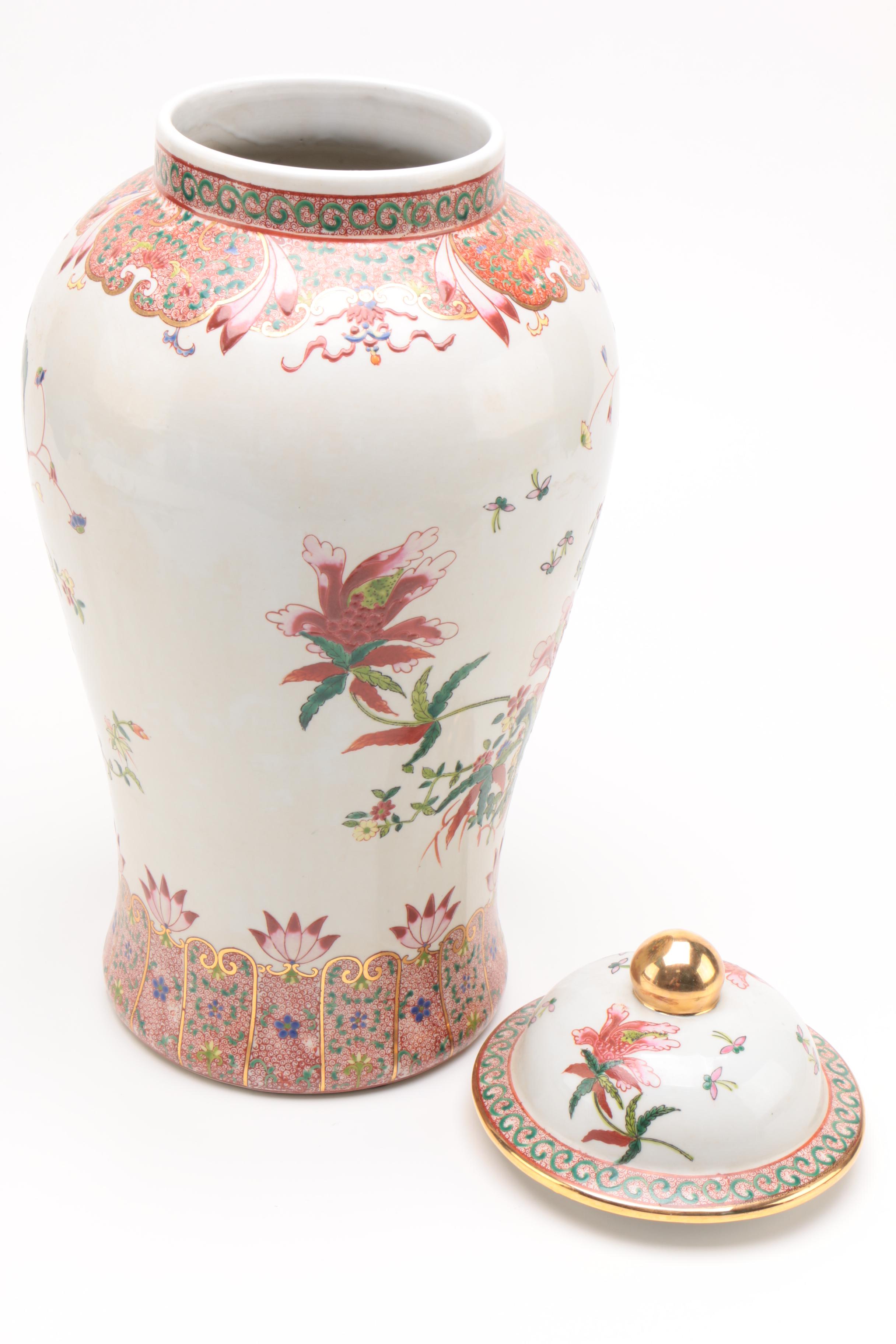 Chinese Porcelain Bowl and Ginger Jar