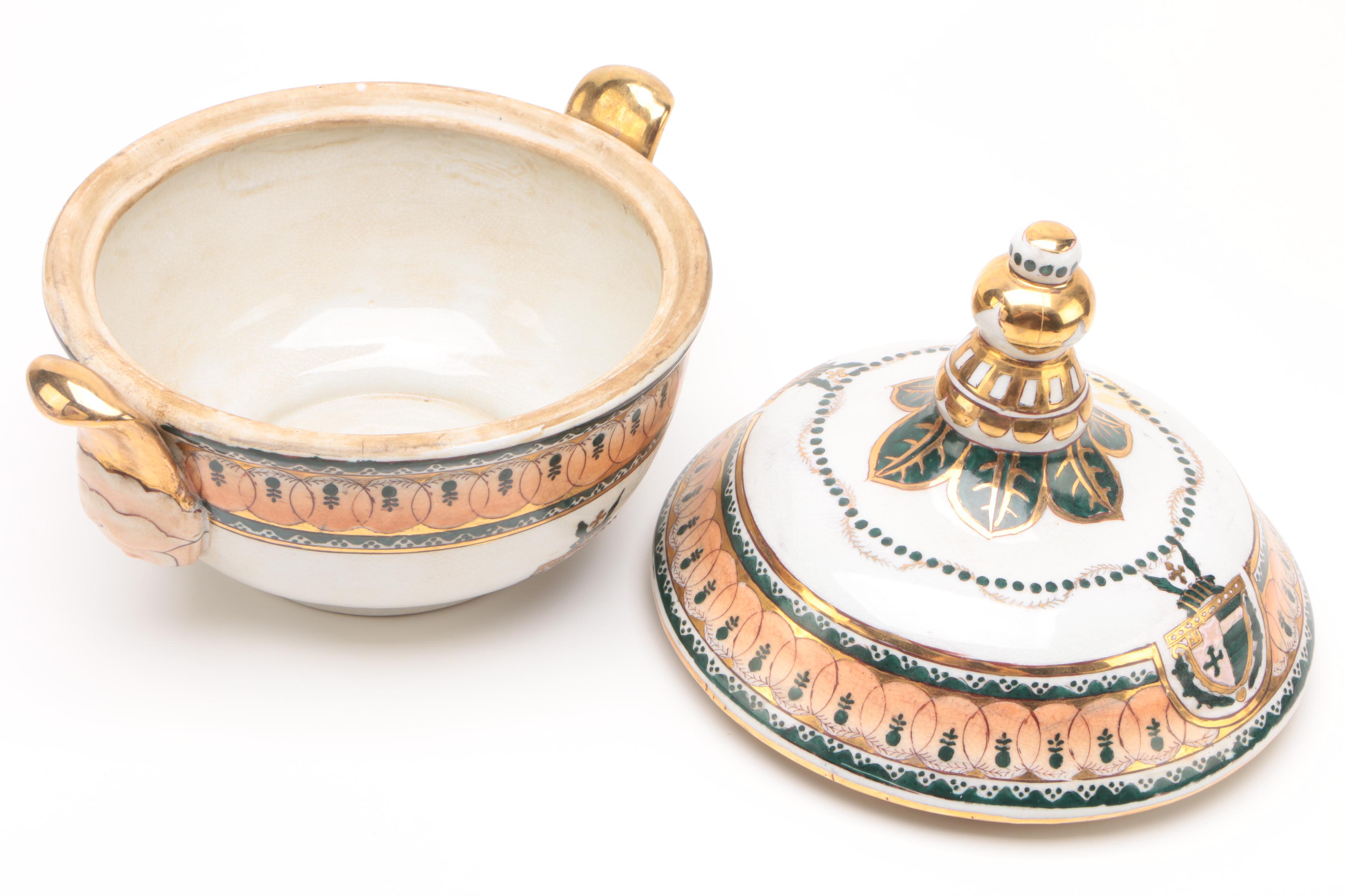 Chinese Porcelain Bowl and Ginger Jar