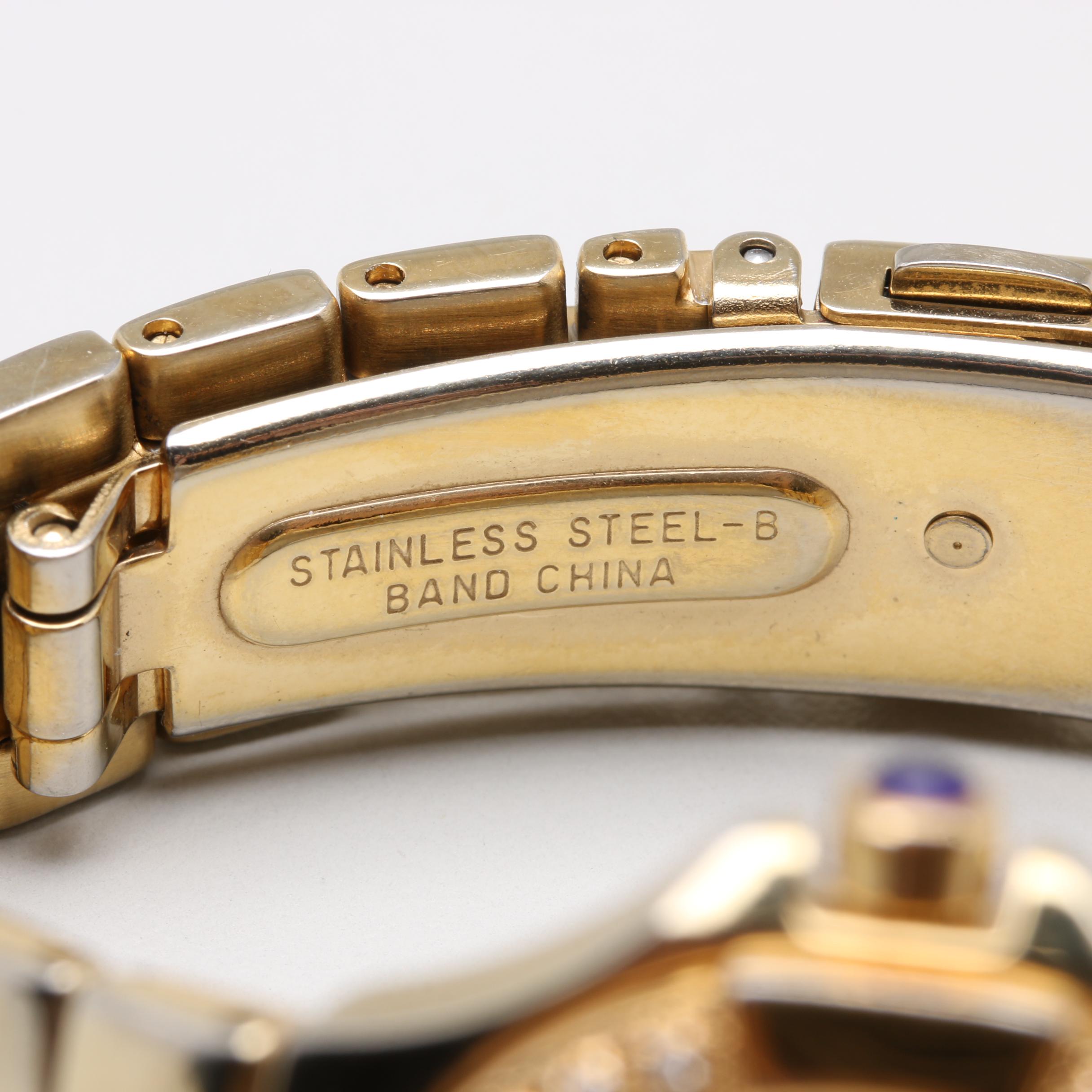 Seiko Stainless Steel Mother of Pearl and Diamond Analog Watch