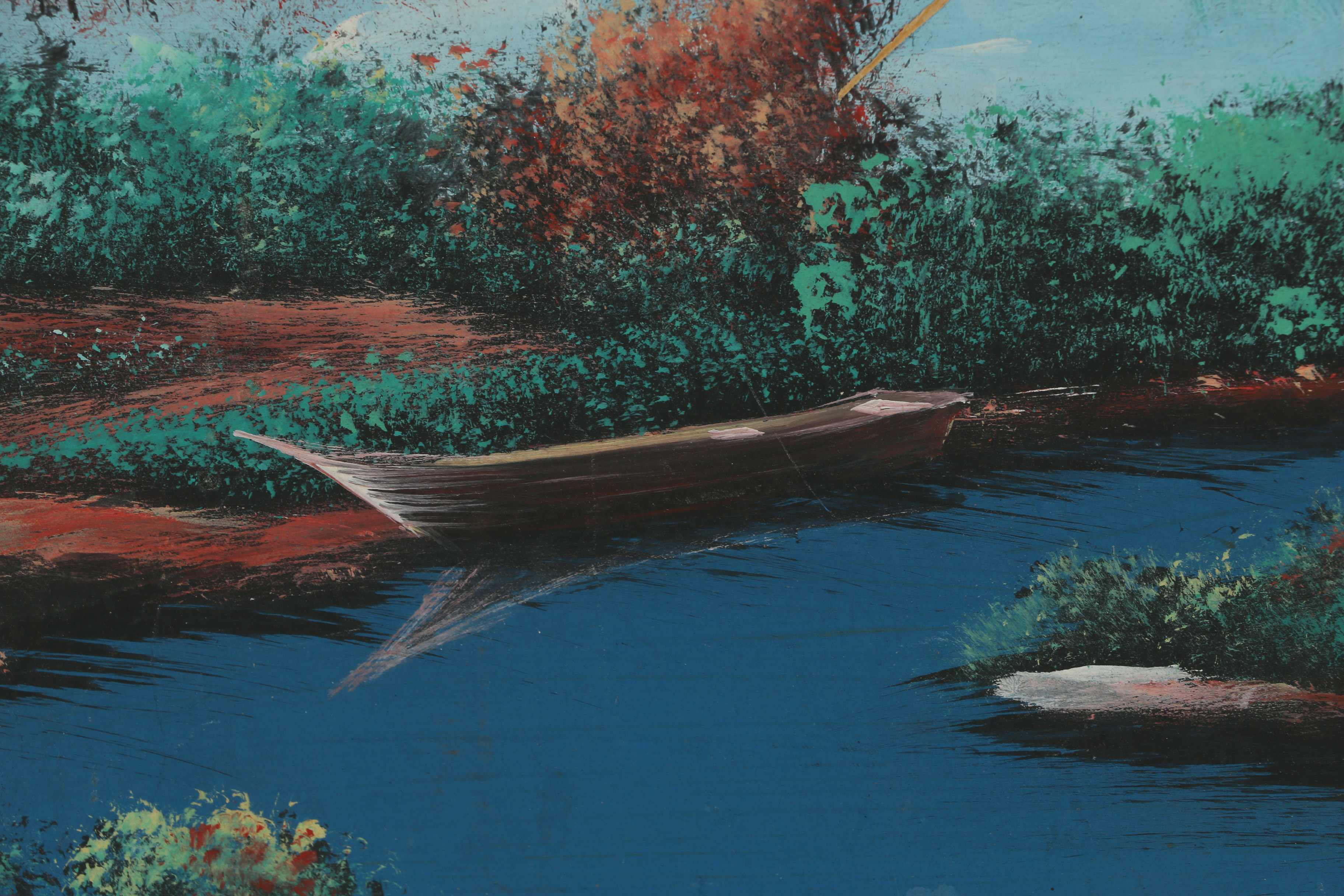 H. Dominguez Gouache Painting