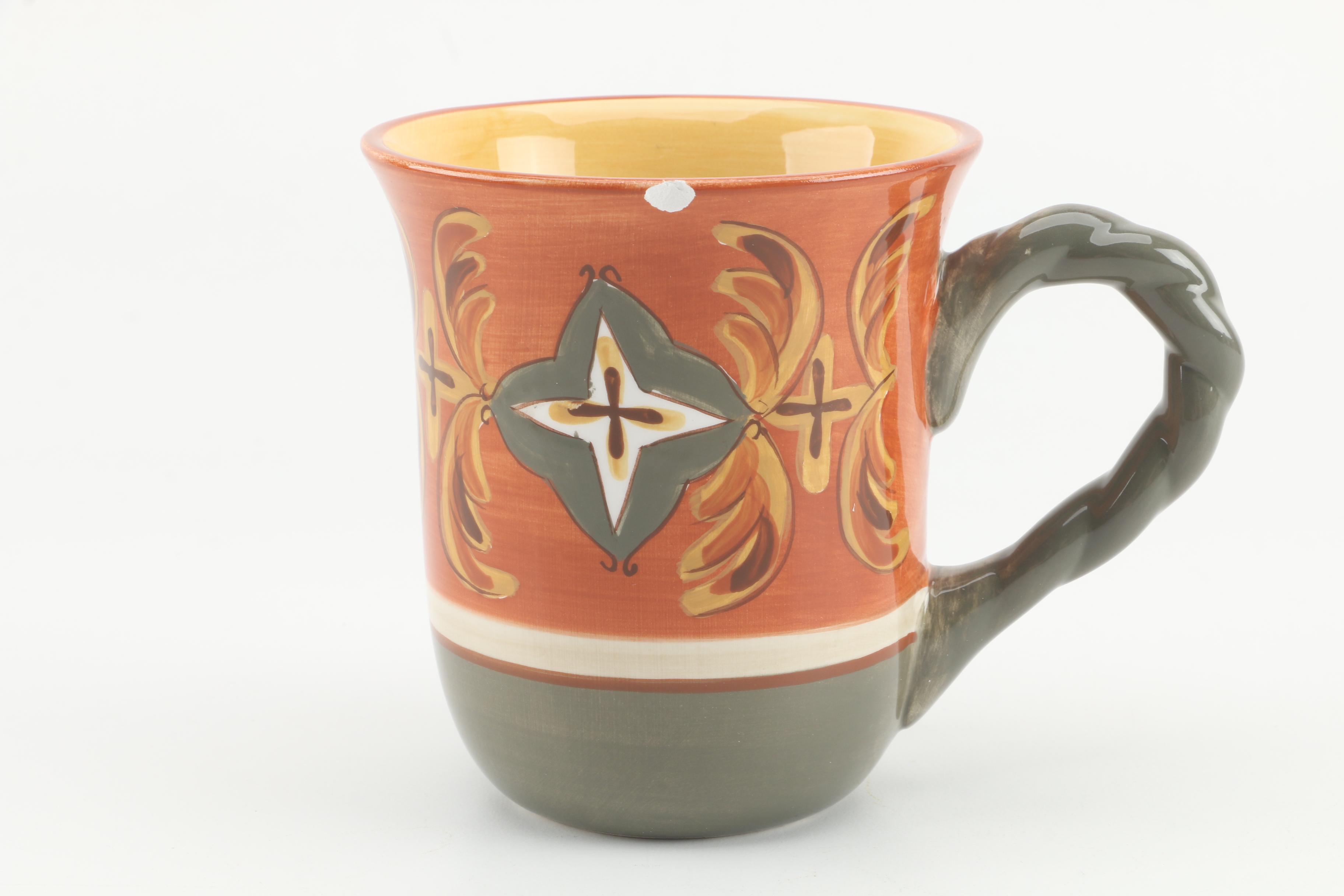 Artimino "Tuscan Countryside Sienna" Earthenware Mugs