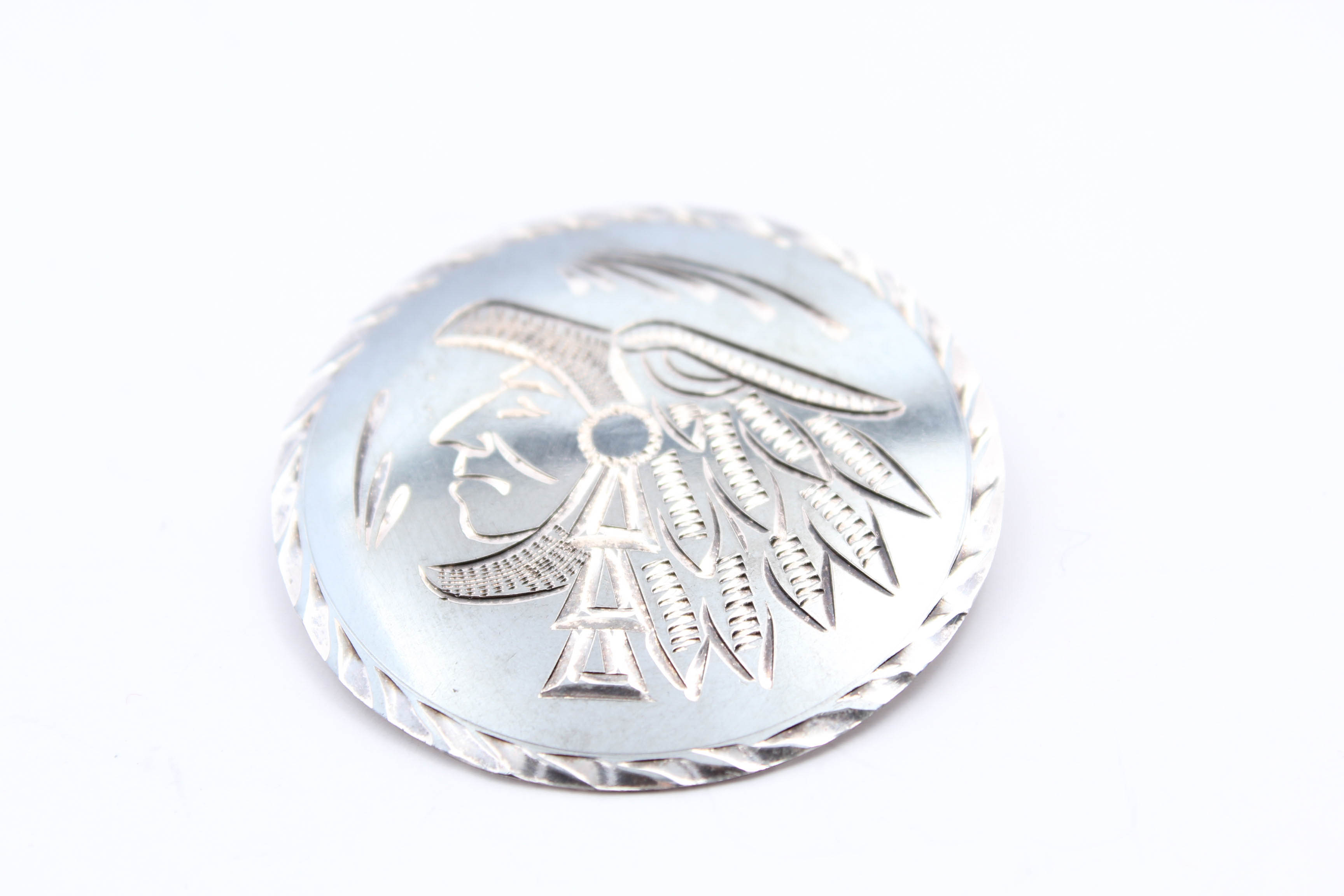 Signed Mexican Sterling Silver Convertible Brooch/Pendant