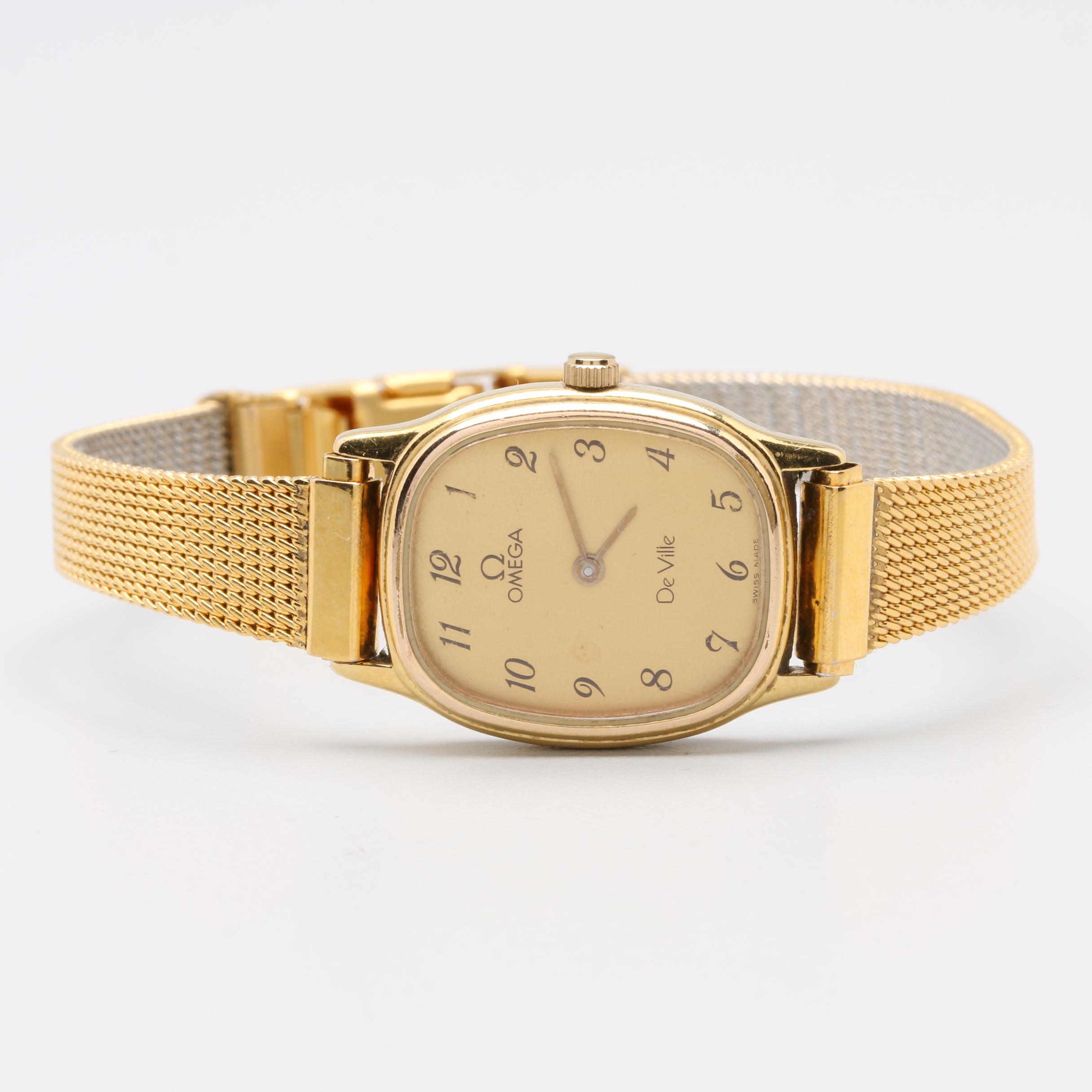 Omega DeVille Quartz Stainless Steel Analog Watch