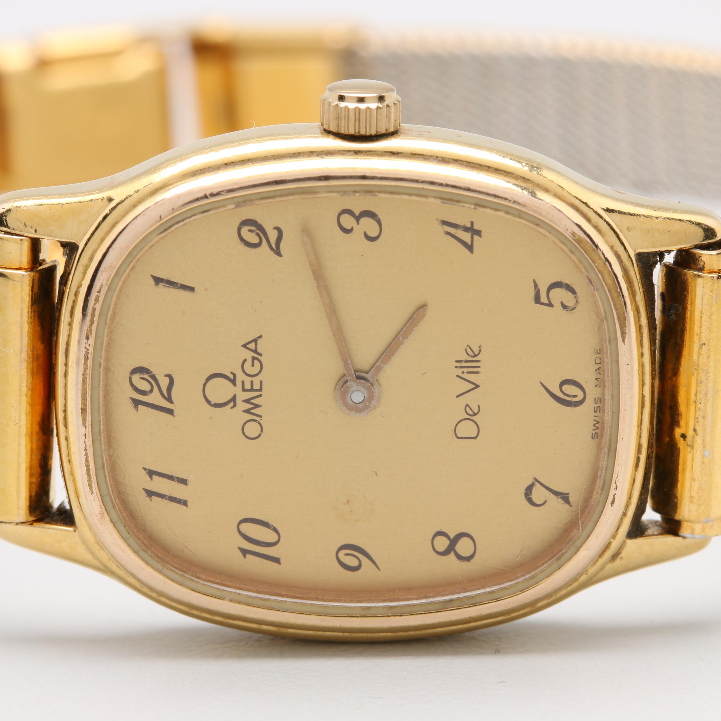 Omega DeVille Quartz Stainless Steel Analog Watch