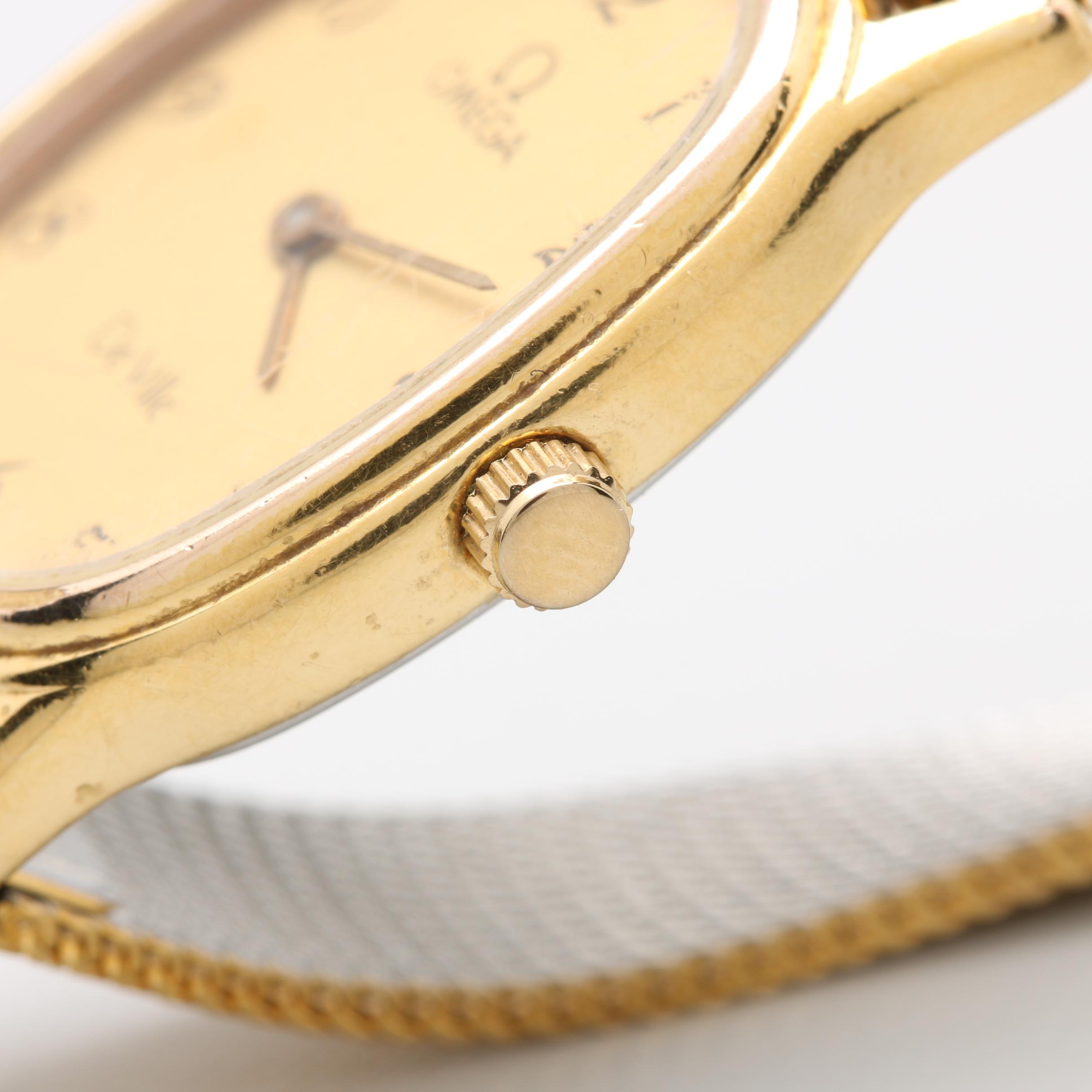 Omega DeVille Quartz Stainless Steel Analog Watch