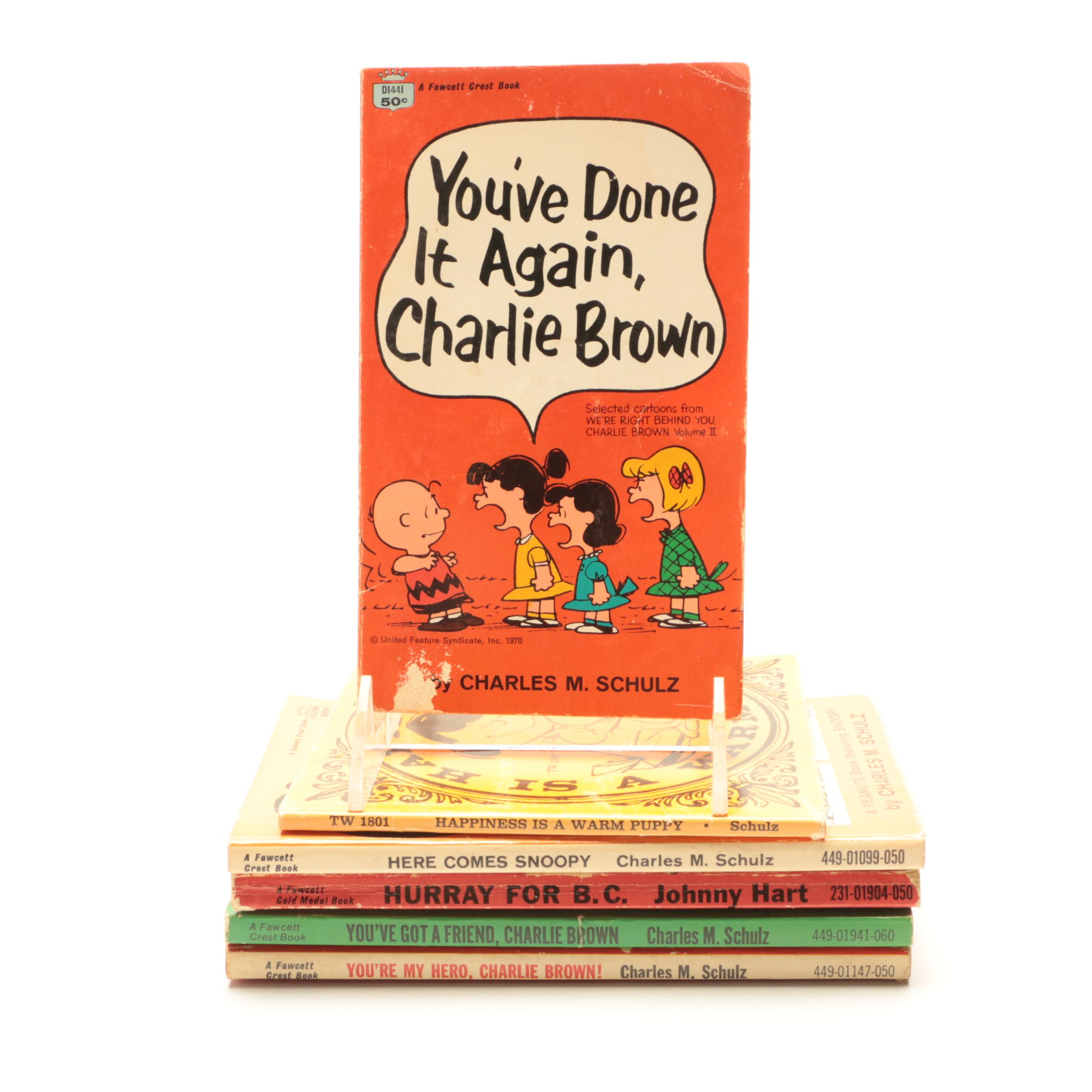 Vintage "Peanuts" Comic Collection by Fawcett Crest Books