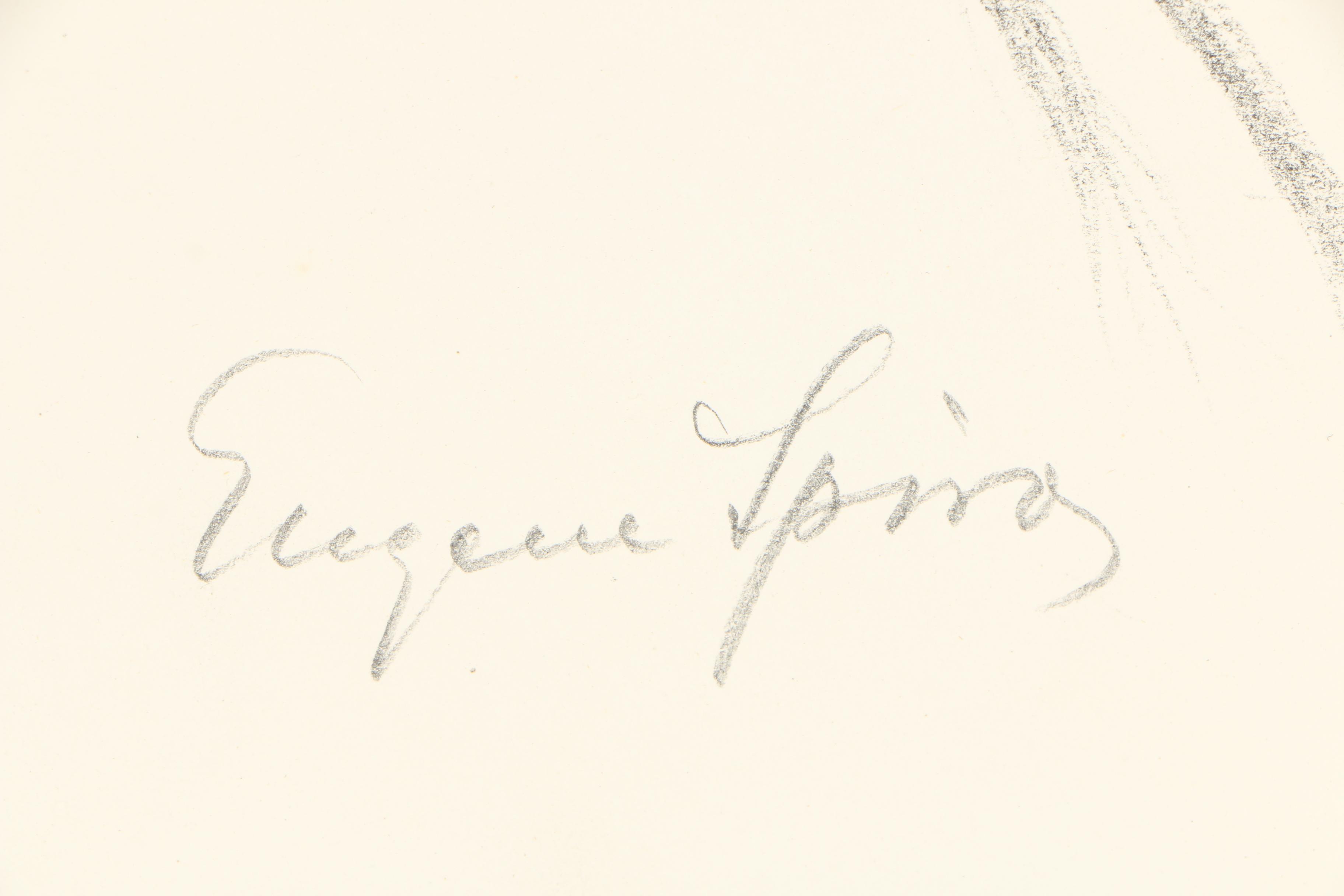 Eugene Spiro Lithograph "Albert Einstein"