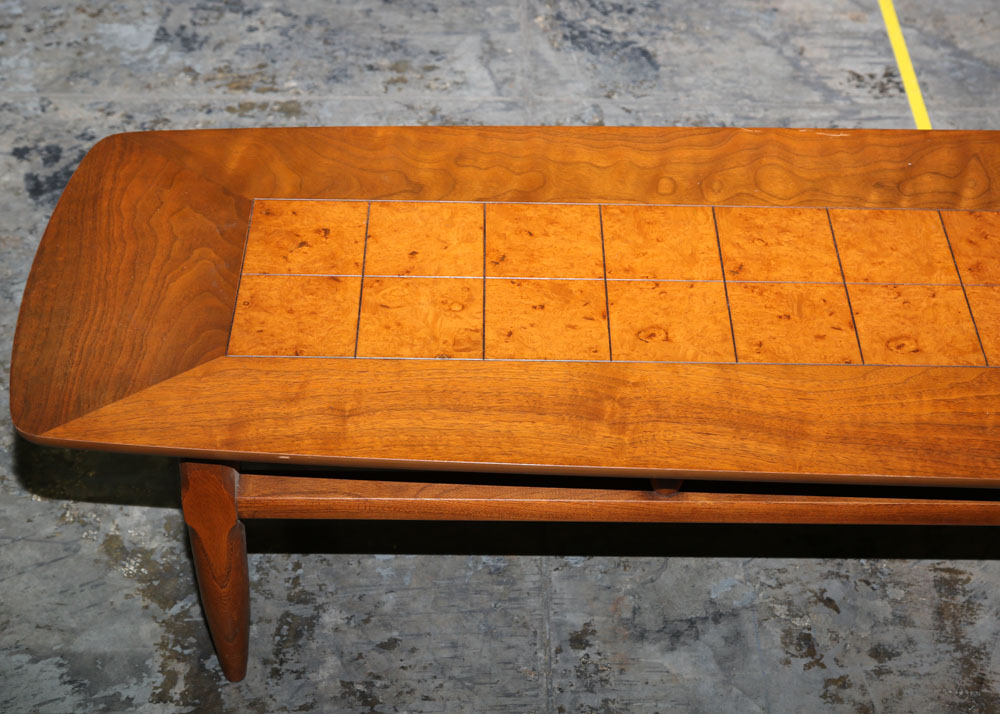 Vintage Lane Mid Century Modern Surfboard Coffee Table