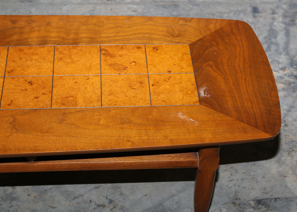 Vintage Lane Mid Century Modern Surfboard Coffee Table