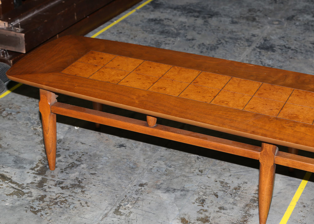 Vintage Lane Mid Century Modern Surfboard Coffee Table