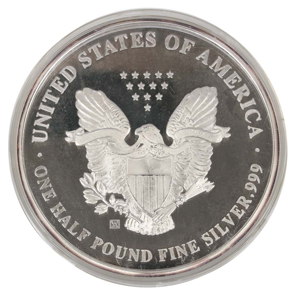 1997 Half Troy Pound Fine Silver American Eagle Bullion Round