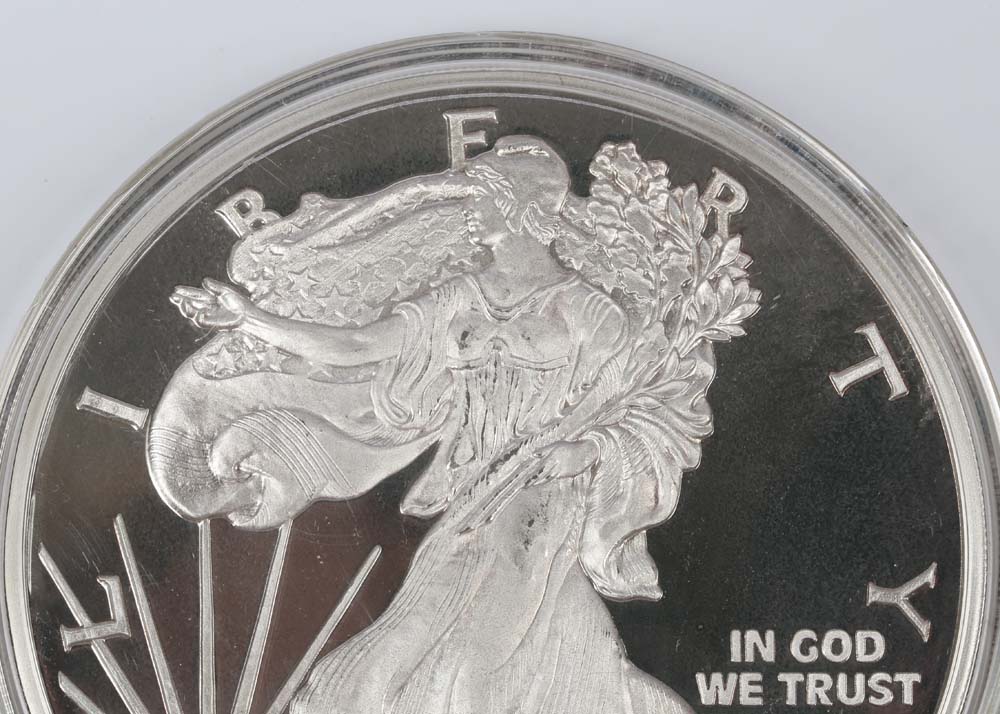 1997 Half Troy Pound Fine Silver American Eagle Bullion Round