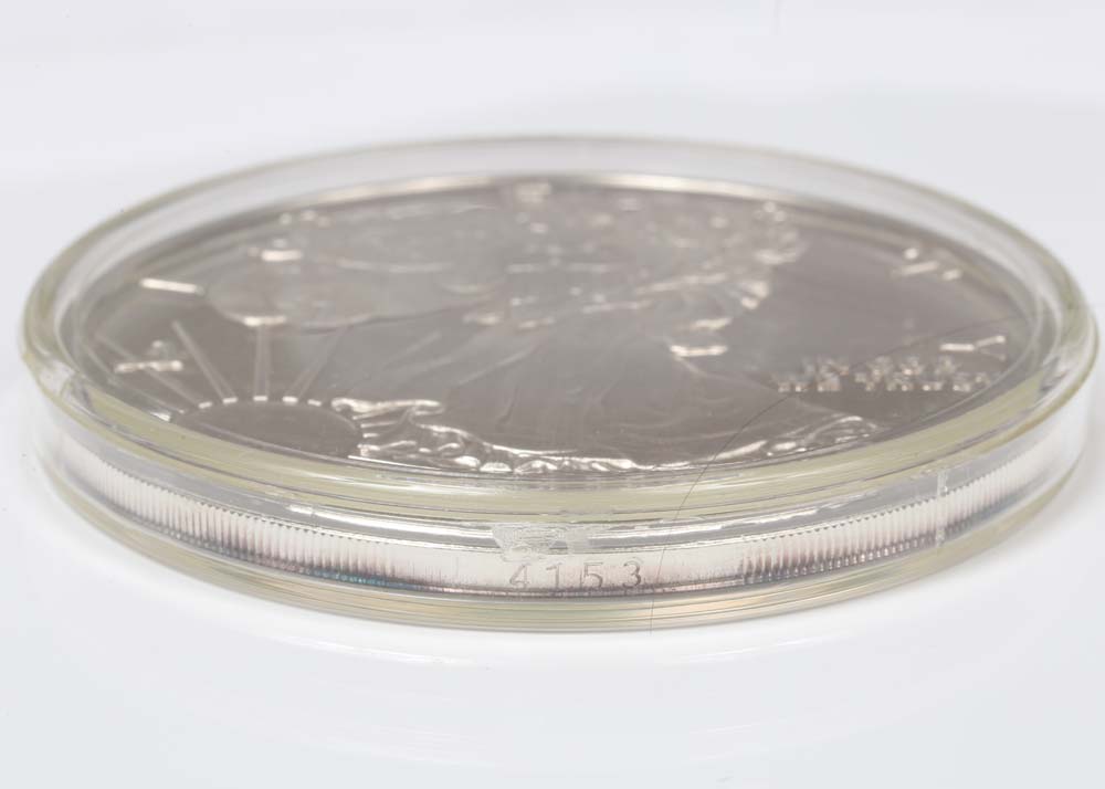 1997 Half Troy Pound Fine Silver American Eagle Bullion Round