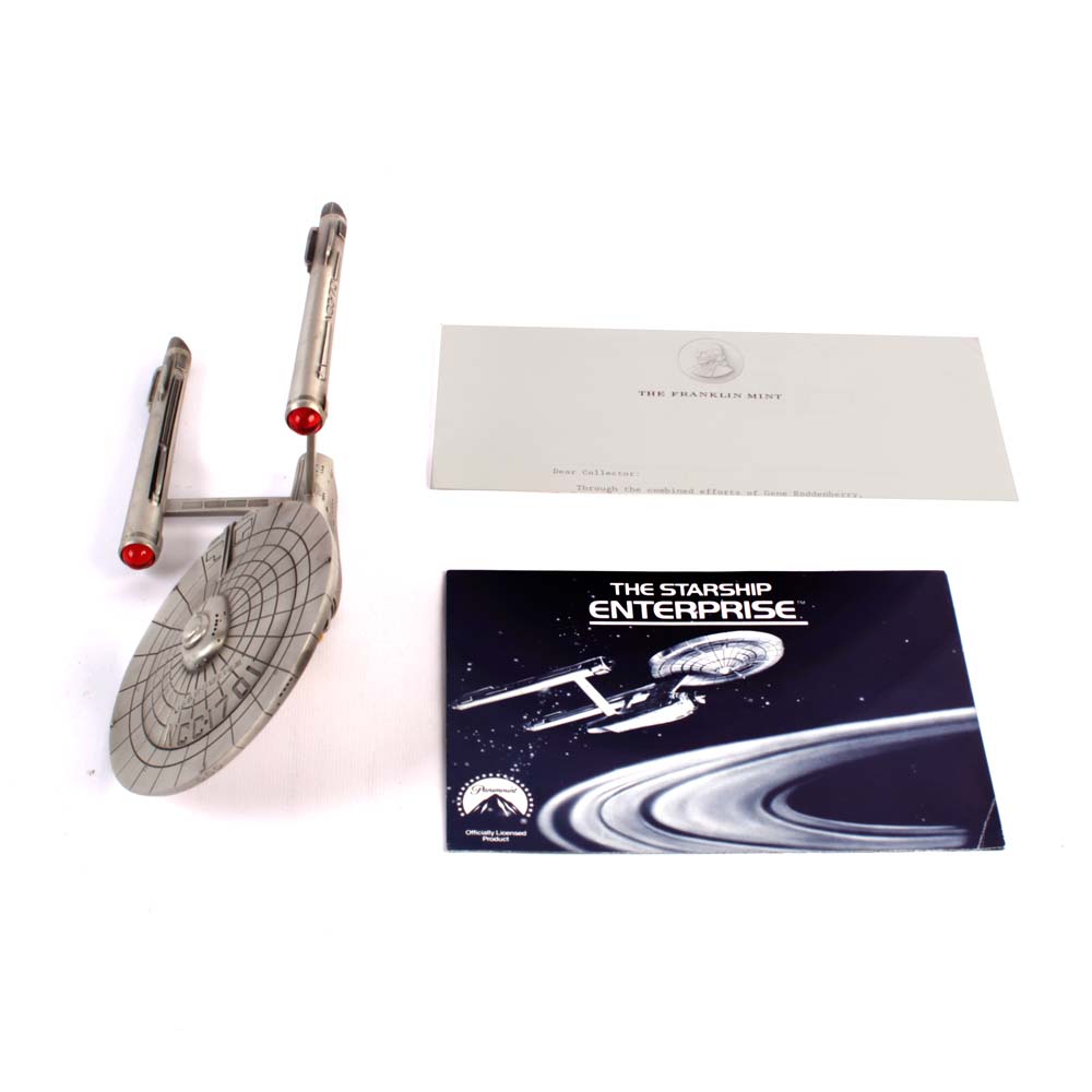"Star Trek" Starship Enterprise Pewter Replica